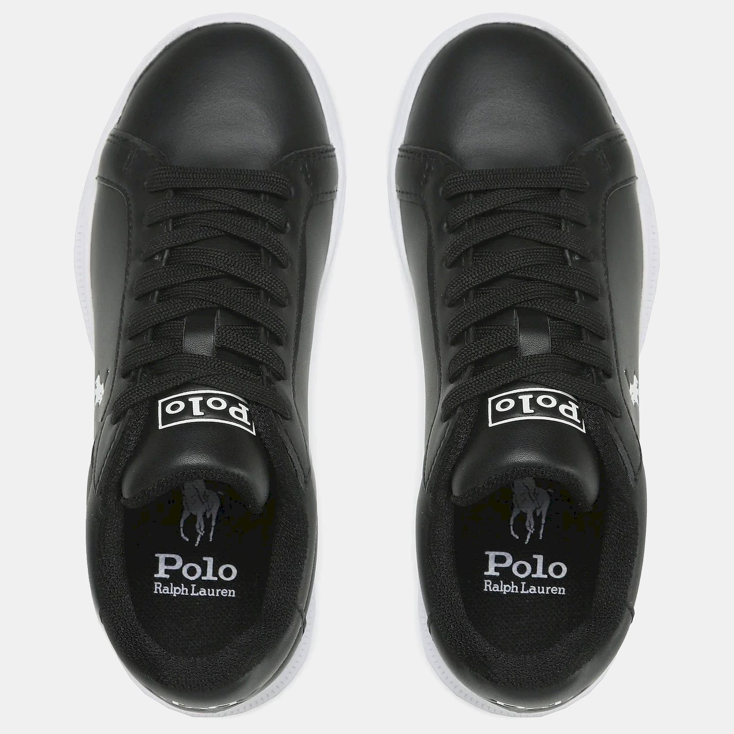 Ralph Lauren Sapatilhas Sneakers Shoes Hrtctii Sk Ath Blk White Preto Branco_shot4