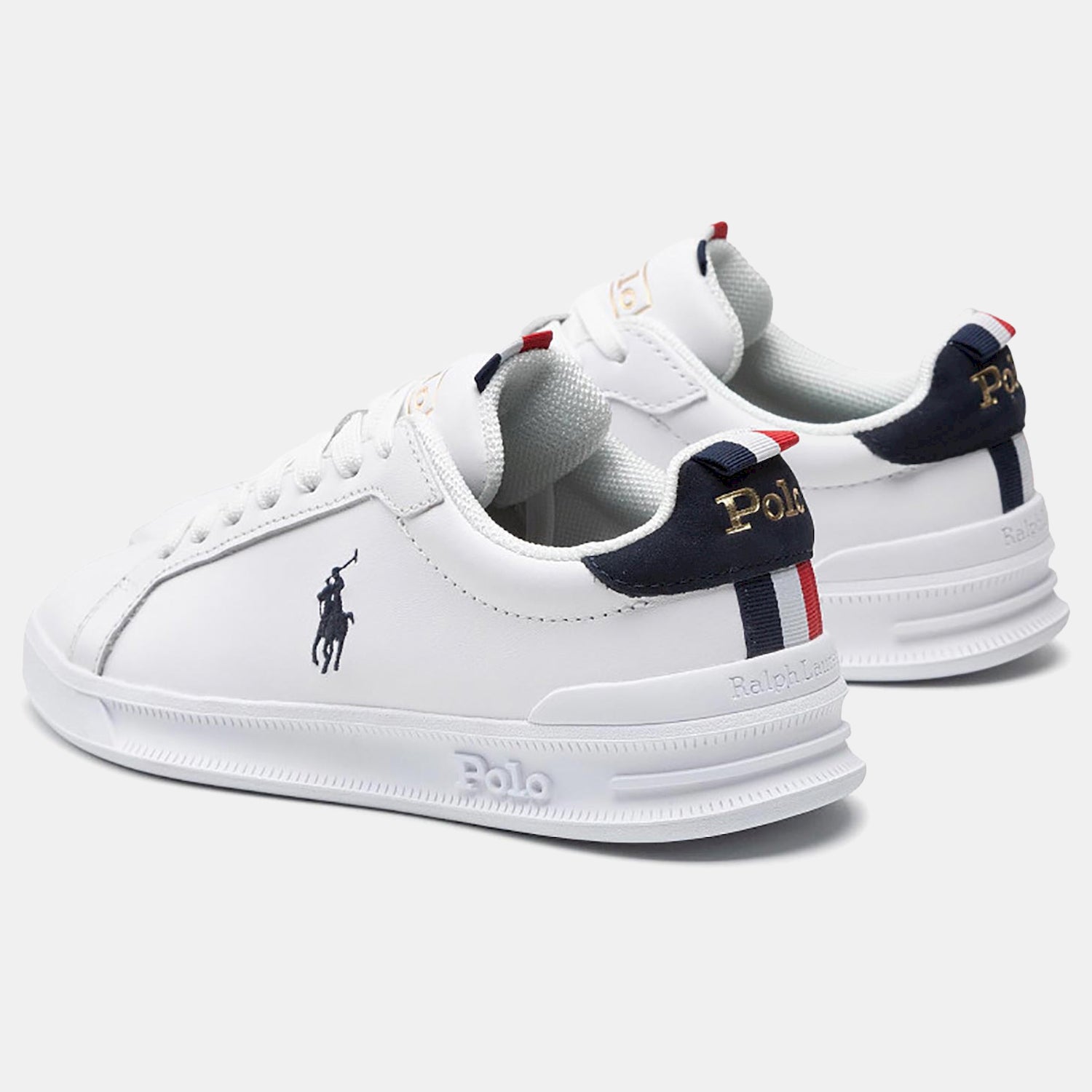 Ralph Lauren Sapatilhas Sneakers Shoes Hrtctii Sk Ath Whi Stripe Branco Stripe_shot2