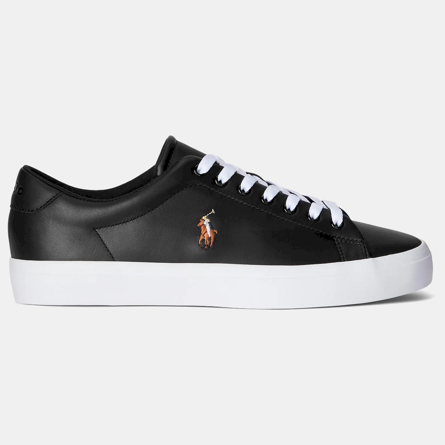 Ralph Lauren Sapatilhas Sneakers Shoes Longwood Leath Black Preto_shot1