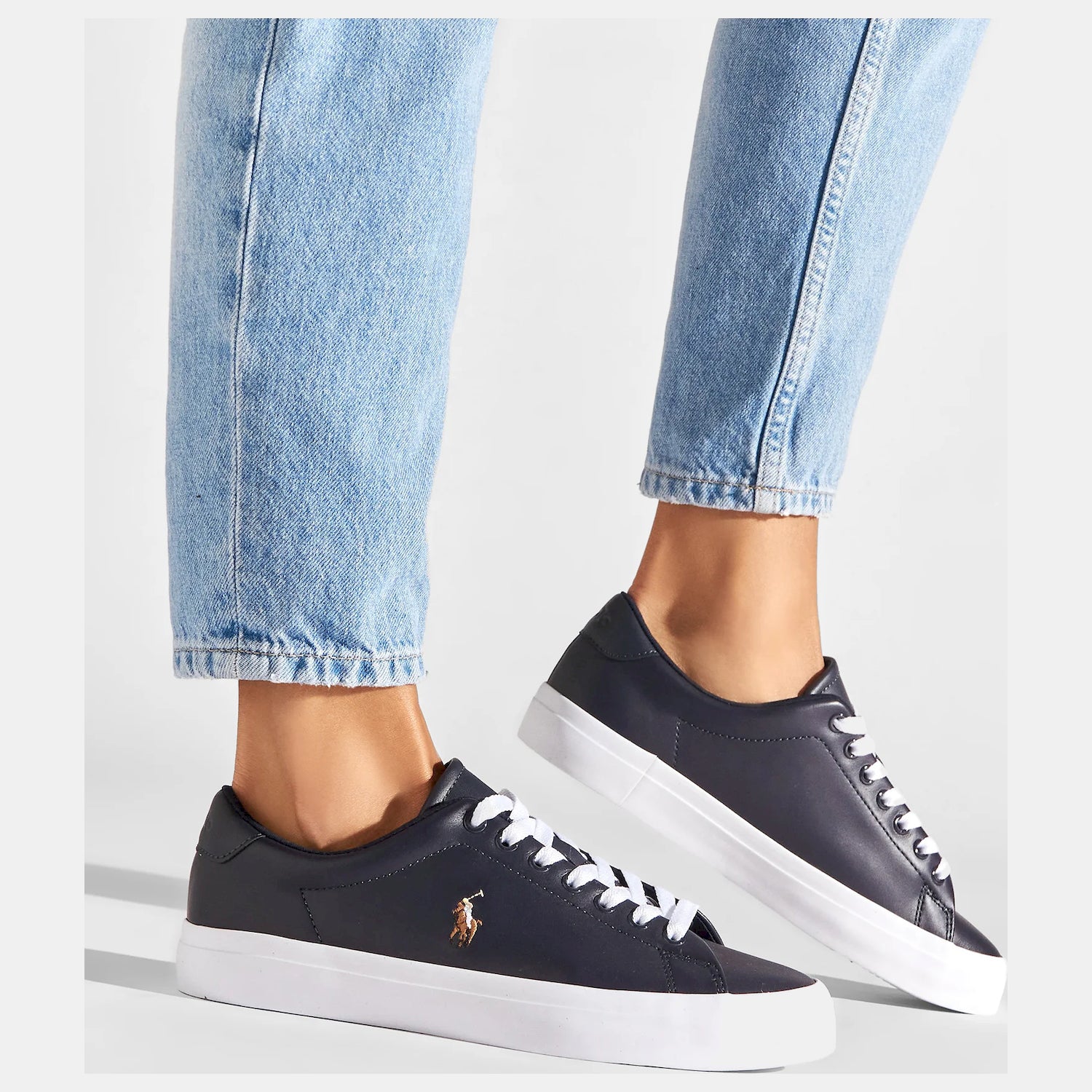 Ralph Lauren Sapatilhas Sneakers Shoes Longwood Leath Navy Navy_shot7