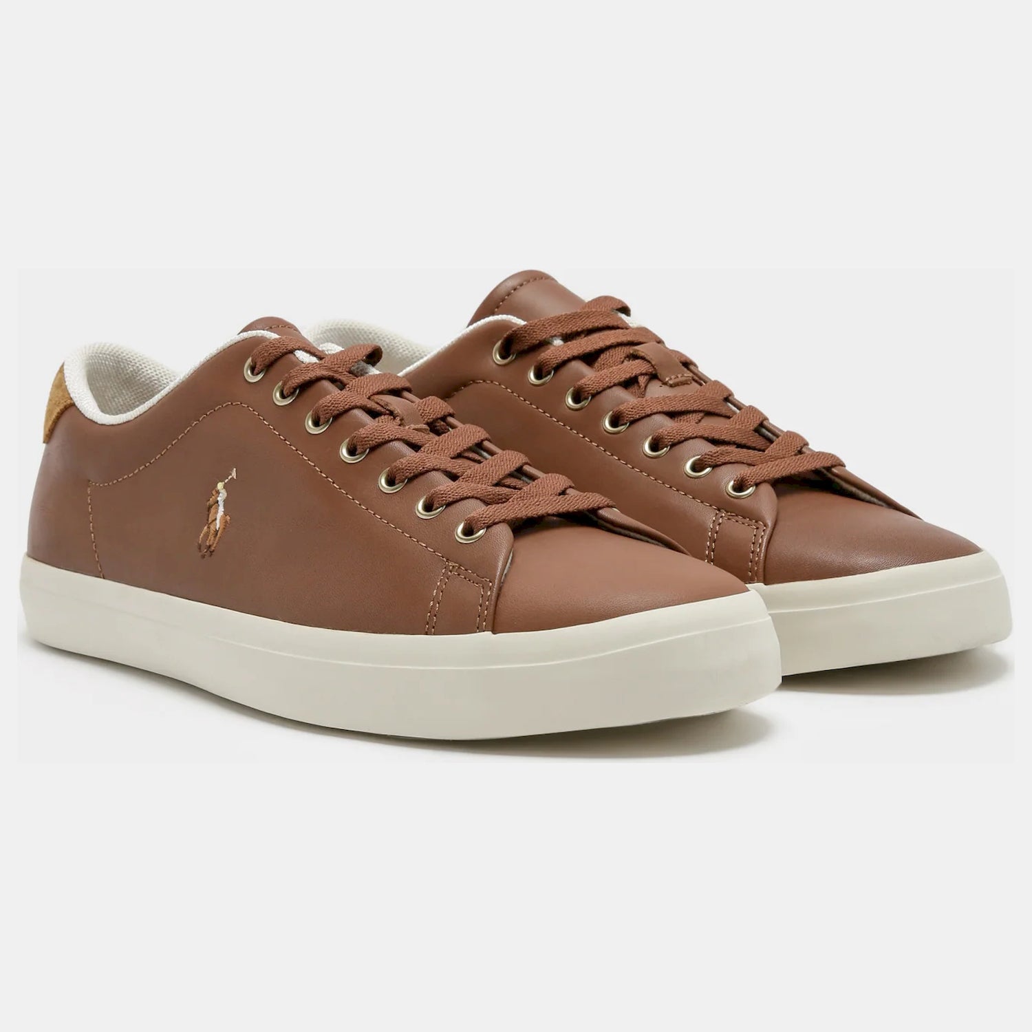 Ralph Lauren Sapatilhas Sneakers Shoes Longwood Leath Tan Tan_shot3