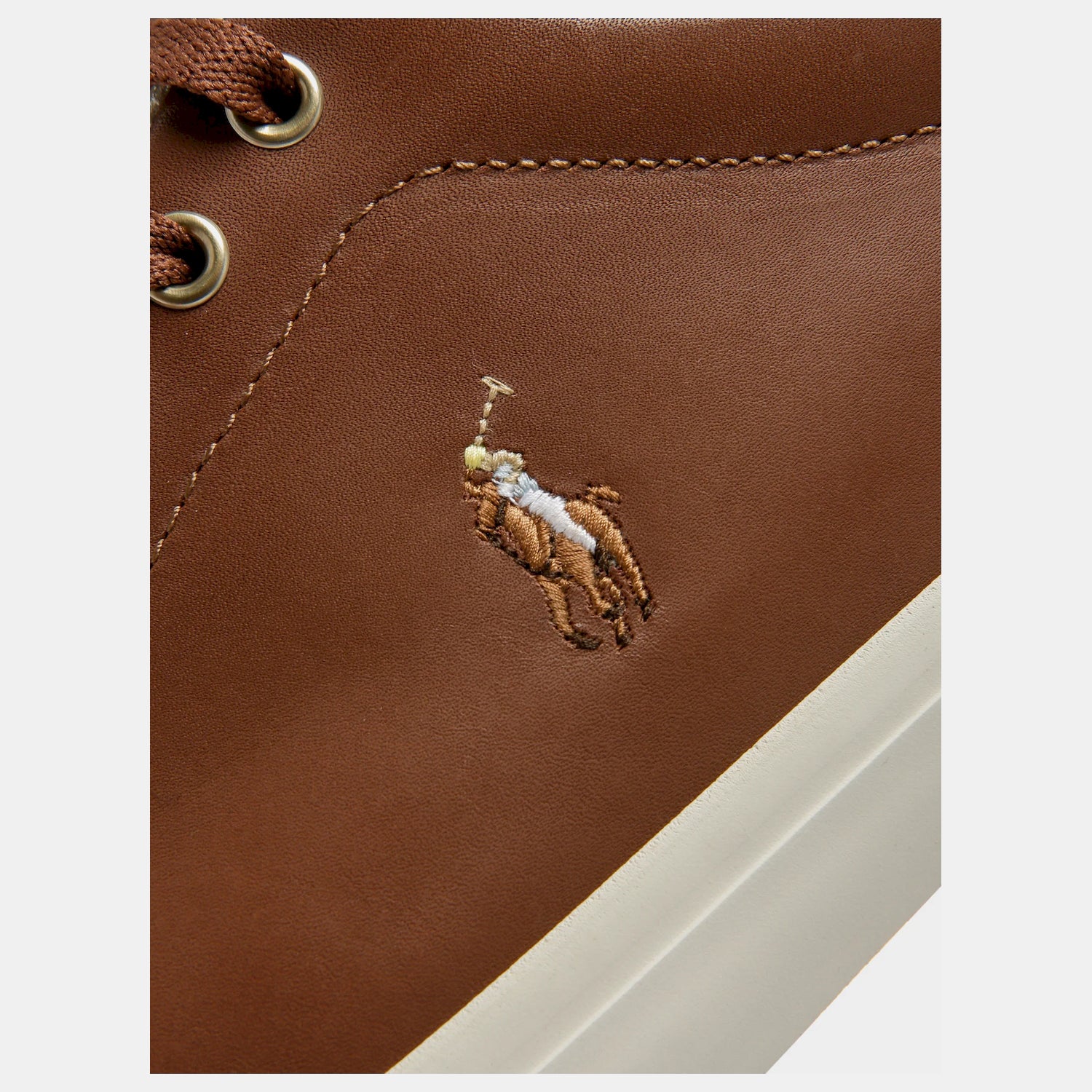 Ralph Lauren Sapatilhas Sneakers Shoes Longwood Leath Tan Tan_shot6