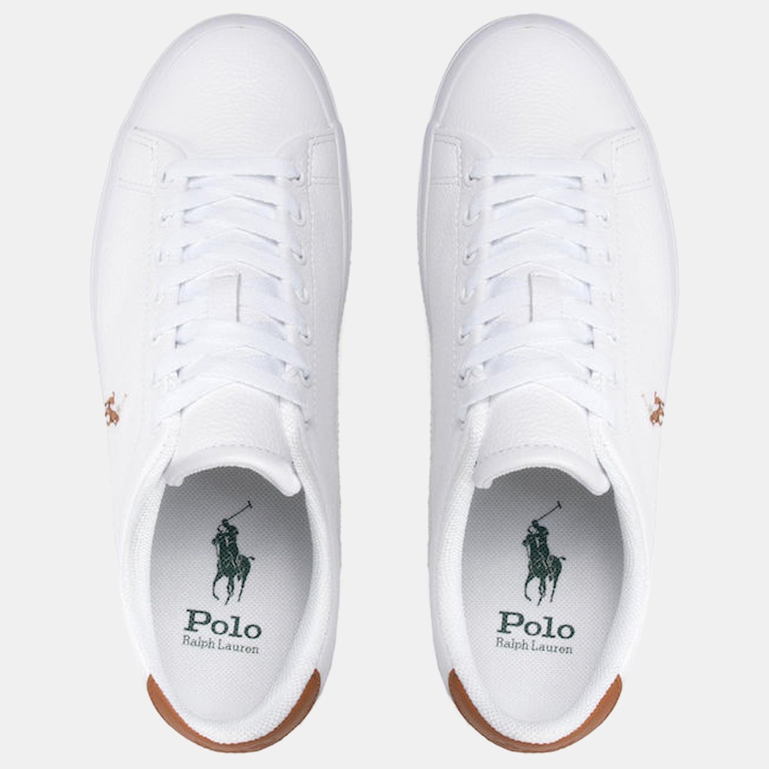 Ralph Lauren Sapatilhas Sneakers Shoes Longwood Sk Vl Whi Camel Branco Camel_shot2