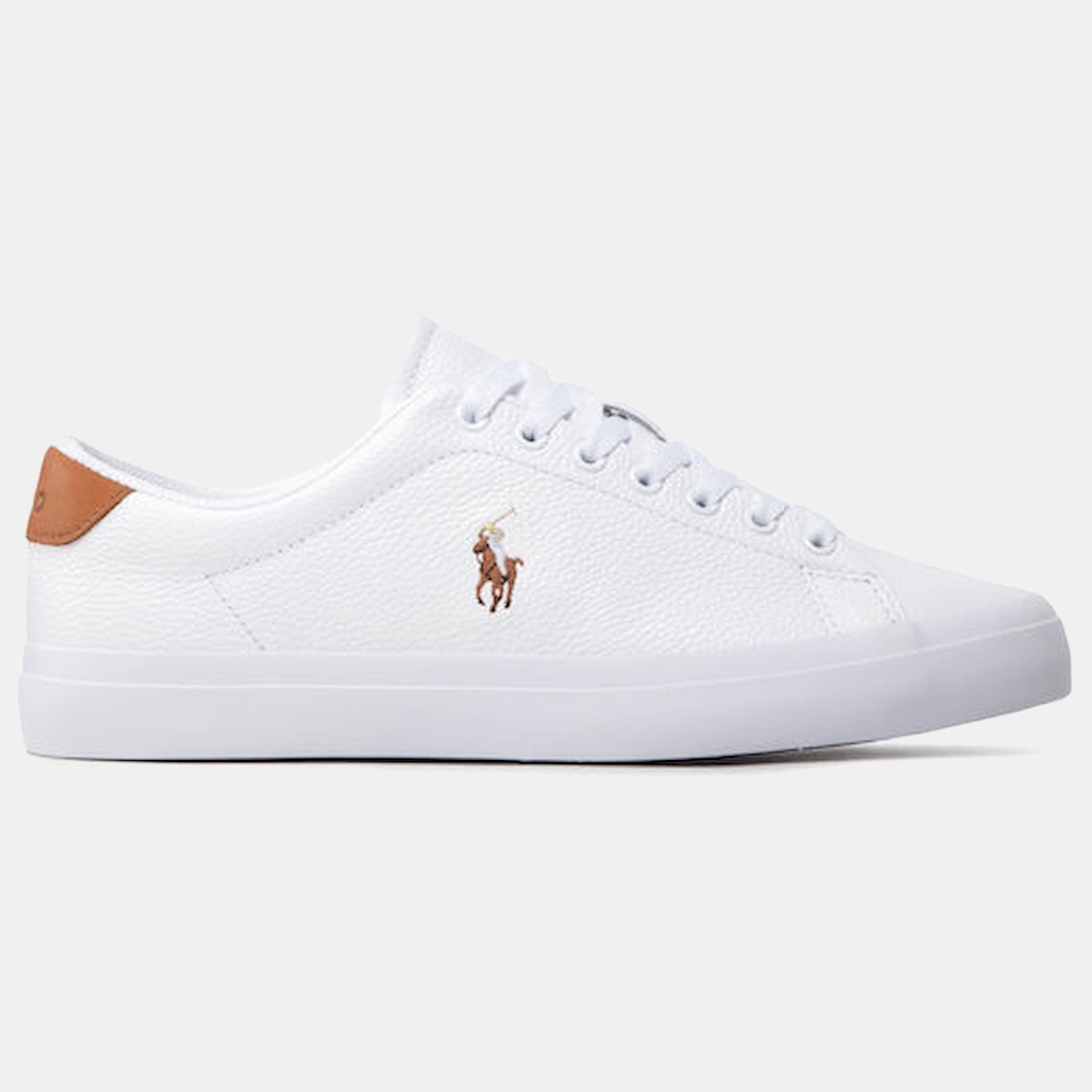 Ralph Lauren Sapatilhas Sneakers Shoes Longwood Sk Vl Whi Camel Branco Camel_shot5