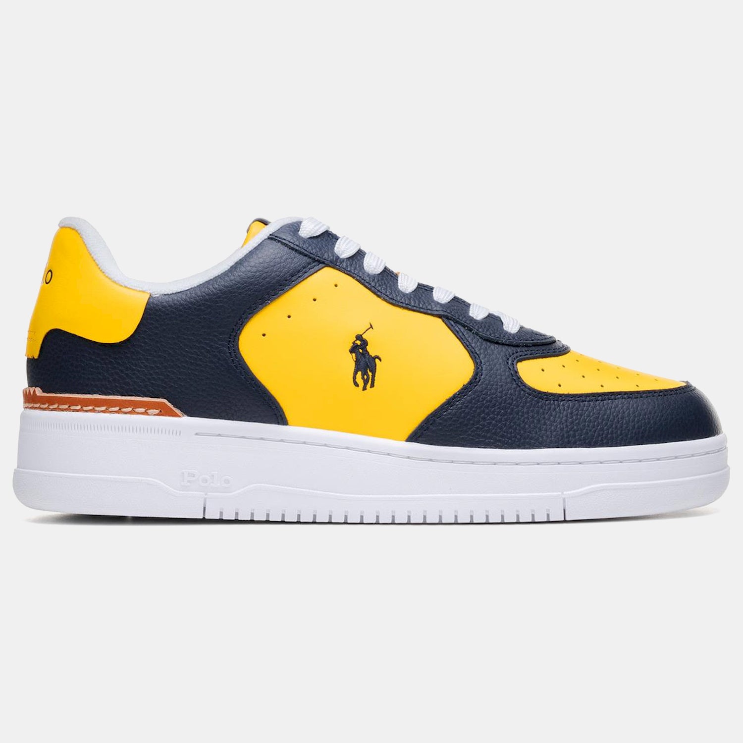 Ralph Lauren Sapatilhas Sneakers Shoes Masters Crt Sk Navy Yello Navy Amarelo_shot4