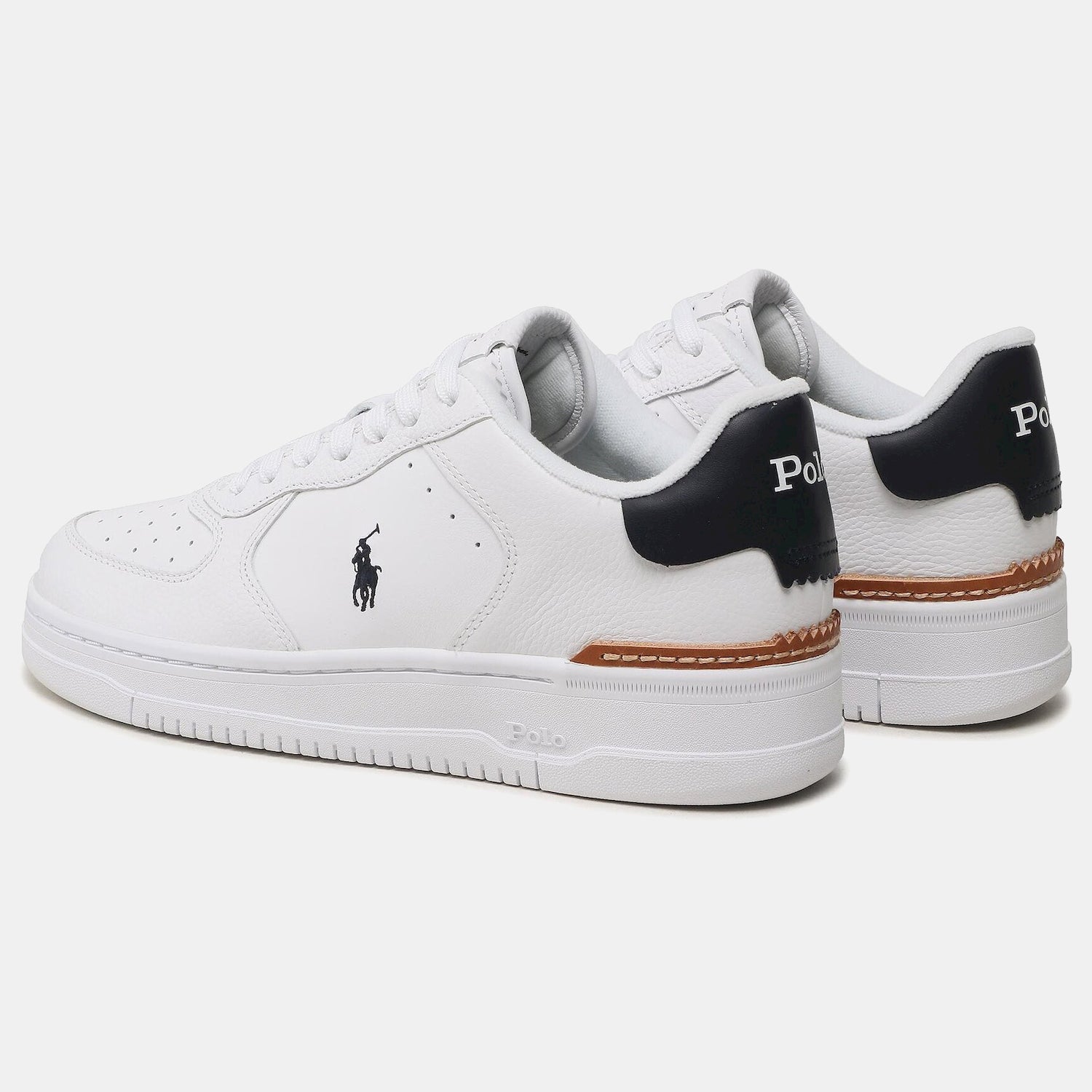 Ralph Lauren Sapatilhas Sneakers Shoes Masters Crt Sk Whi Nvy Branco Navy_shot3