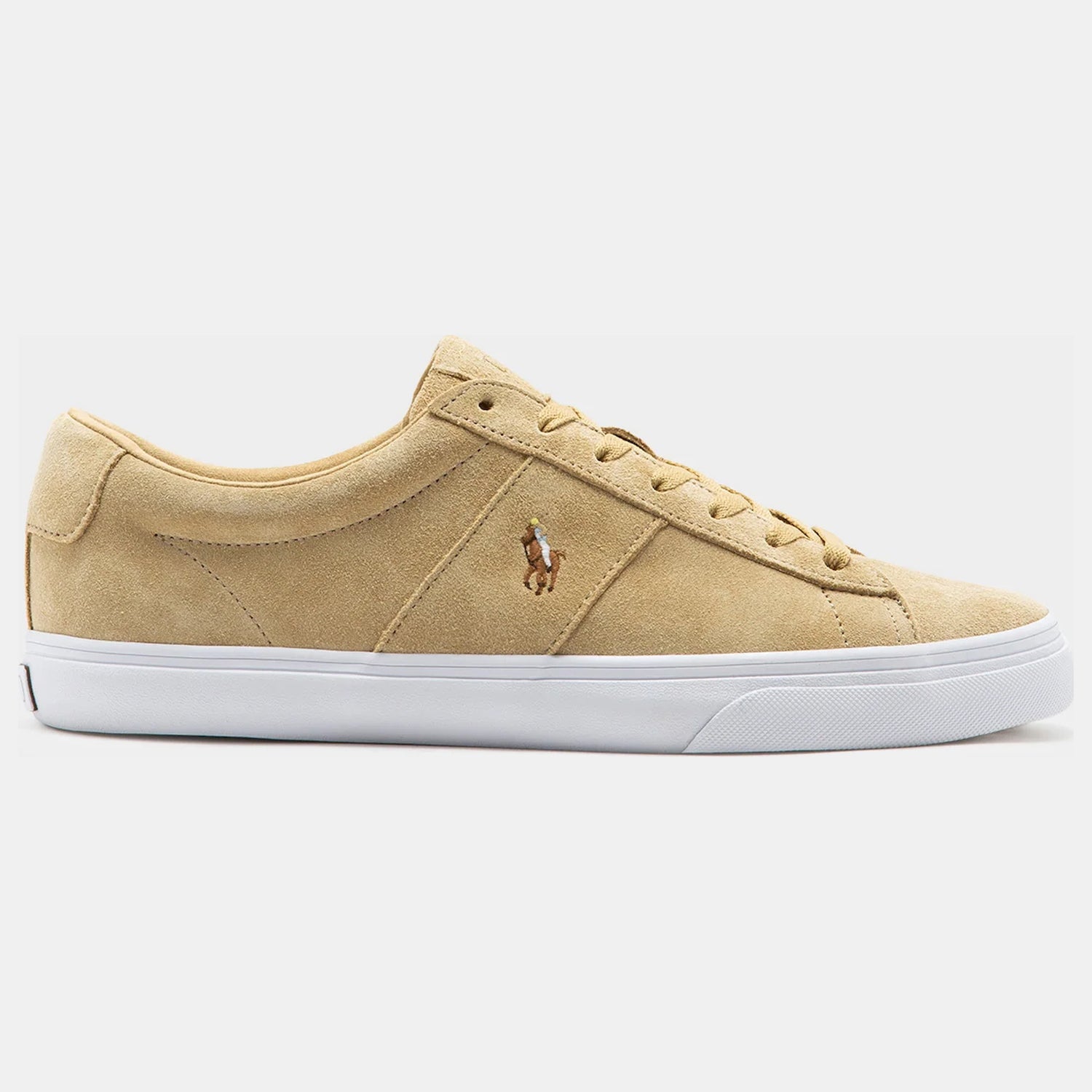 Ralph Lauren Sapatilhas Sneakers Shoes Sayer Suede Lt.bege Beige Claro_shot1