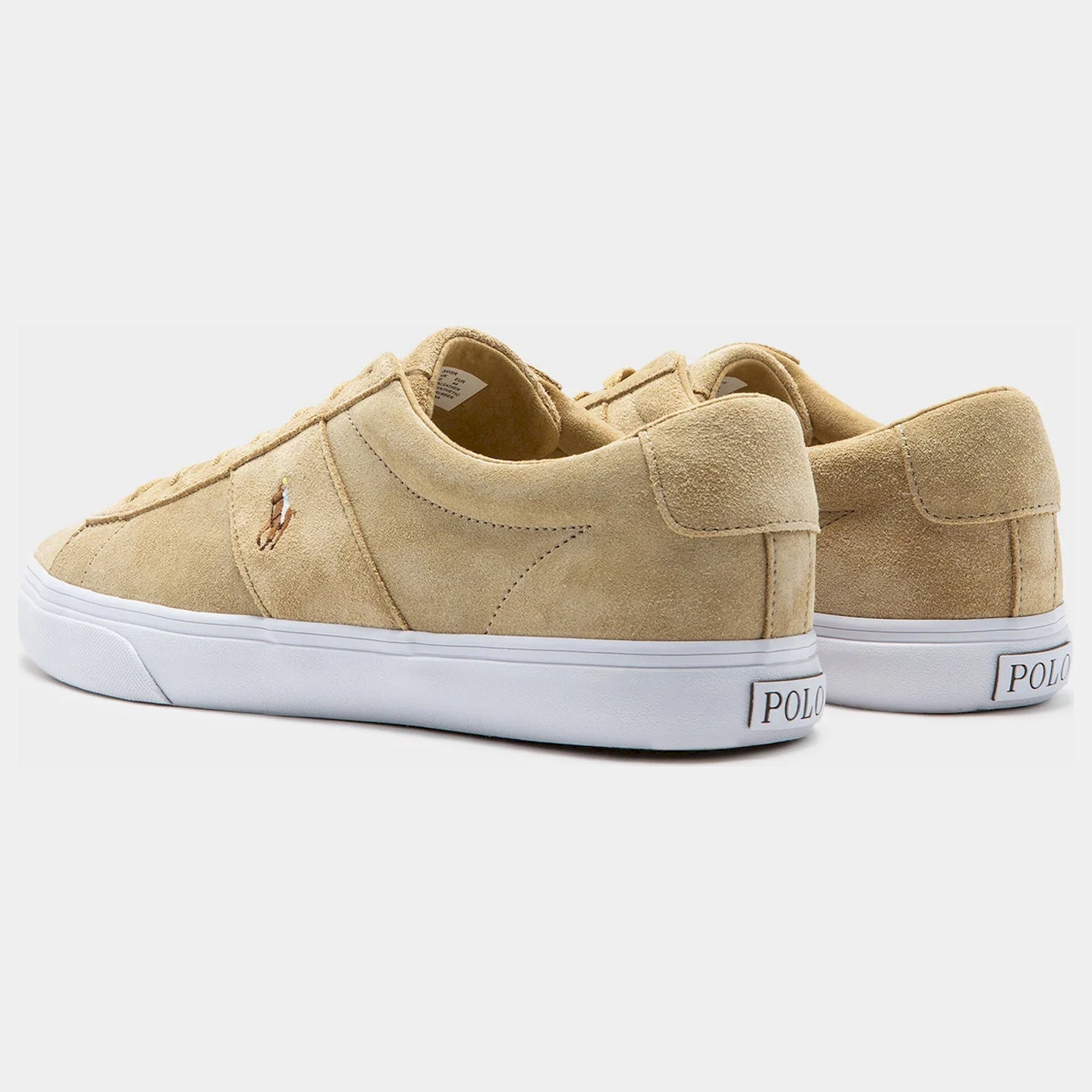 Ralph Lauren Sapatilhas Sneakers Shoes Sayer Suede Lt.bege Beige Claro_shot4
