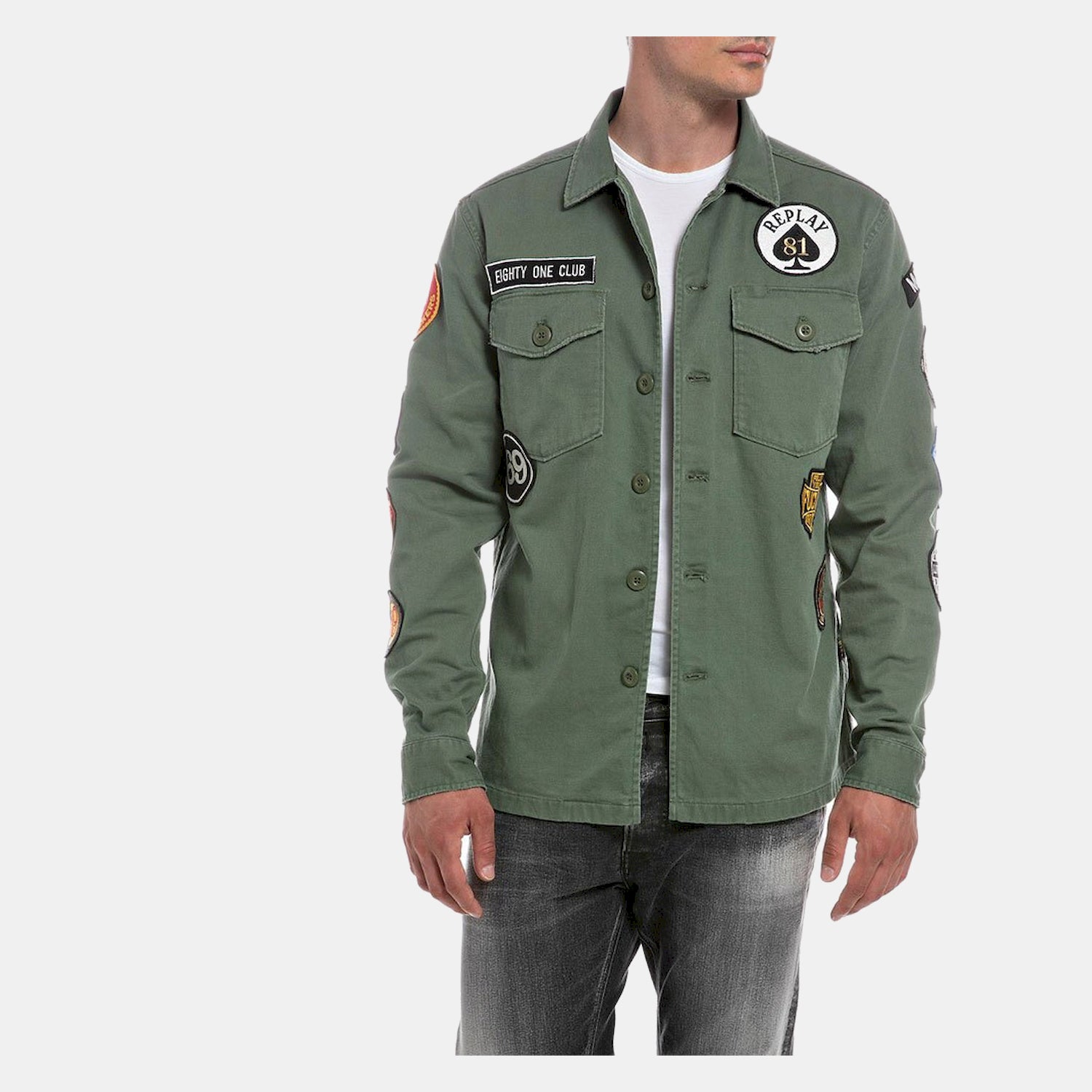 Replay Blusao Jackets M8825n Dk.green Verde Escuro_shot1
