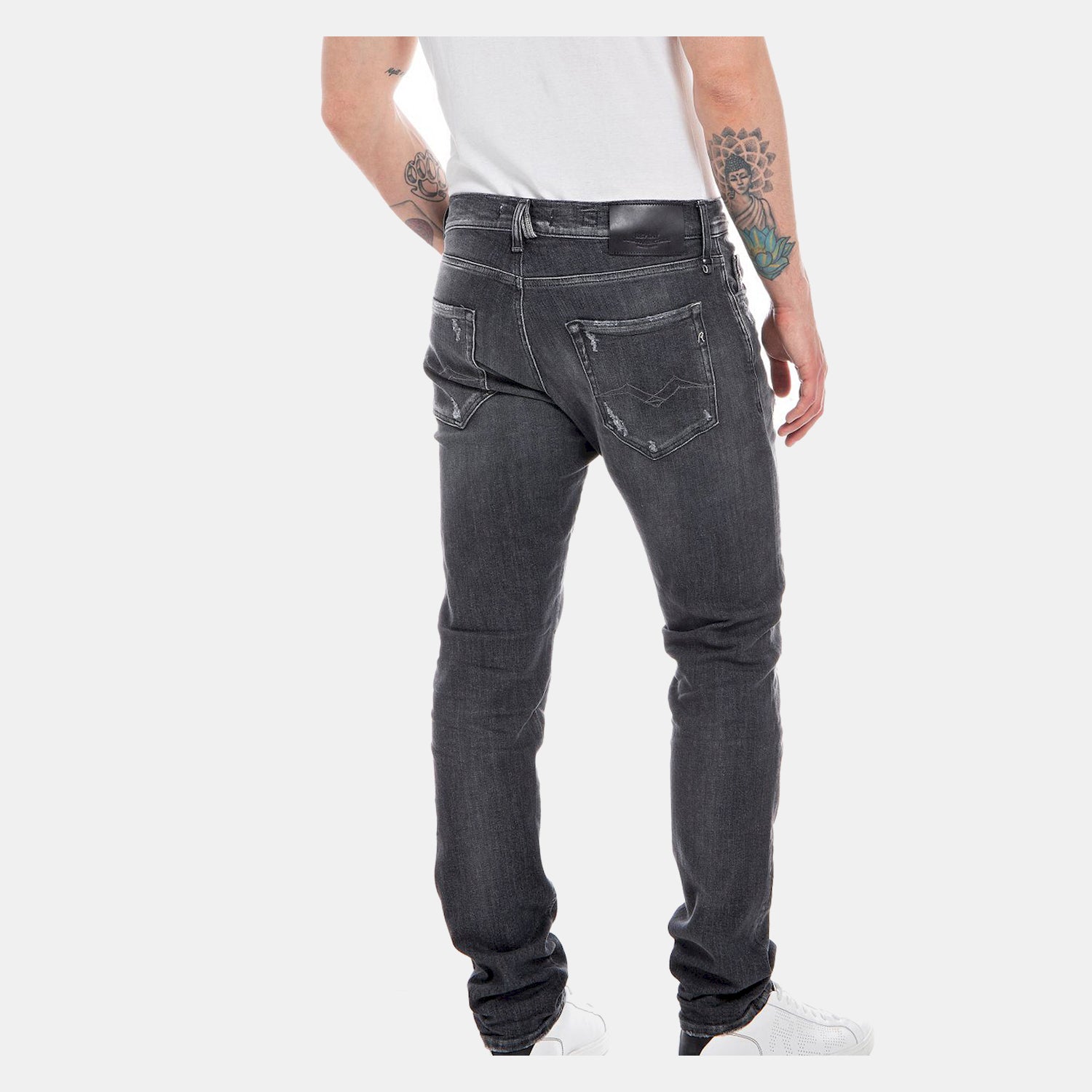 Replay Calcas Trousers M1021q Denim Grey Denim Cinza_shot2