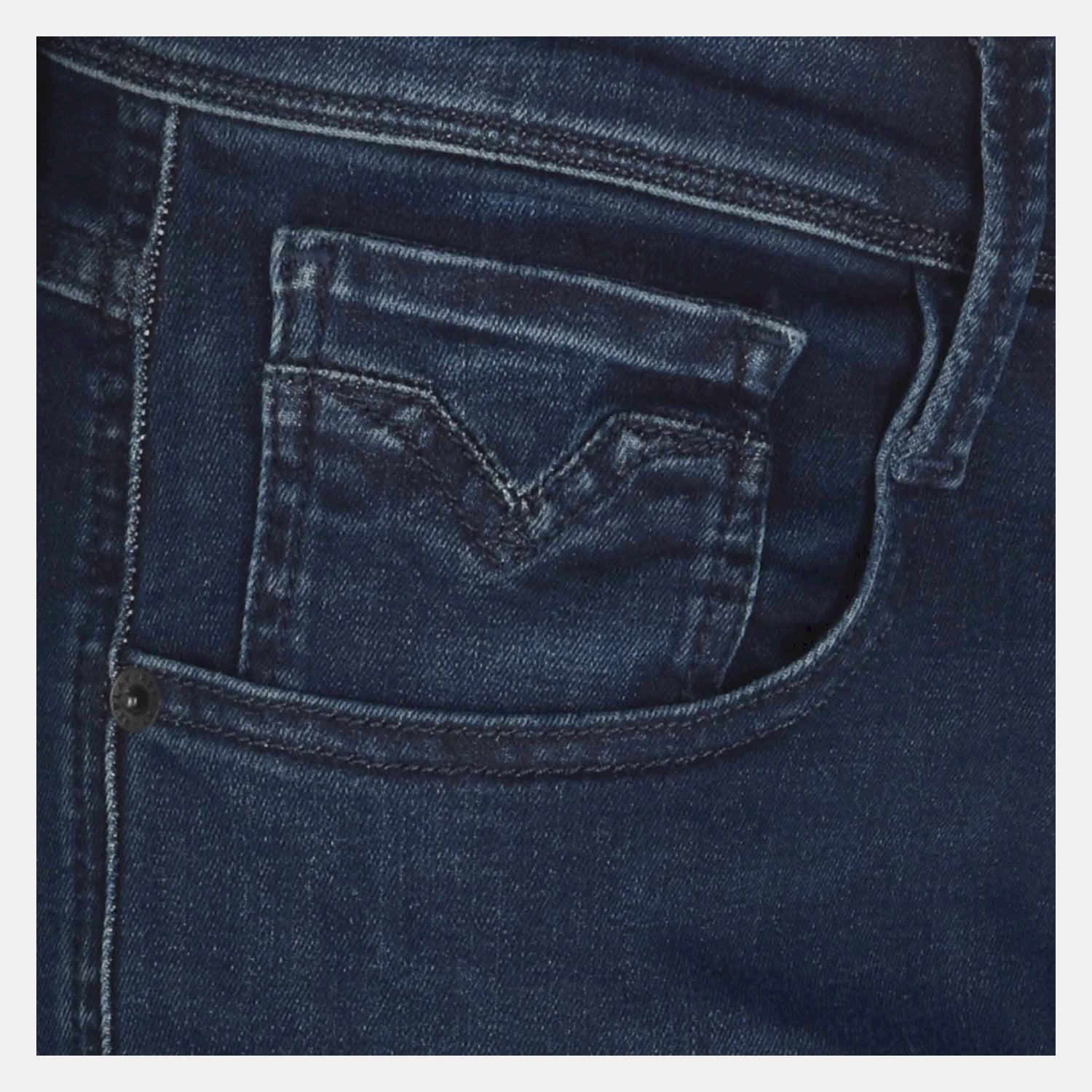 Replay Calcas Trousers M91441ac38 Blue Denim Denim_shot3