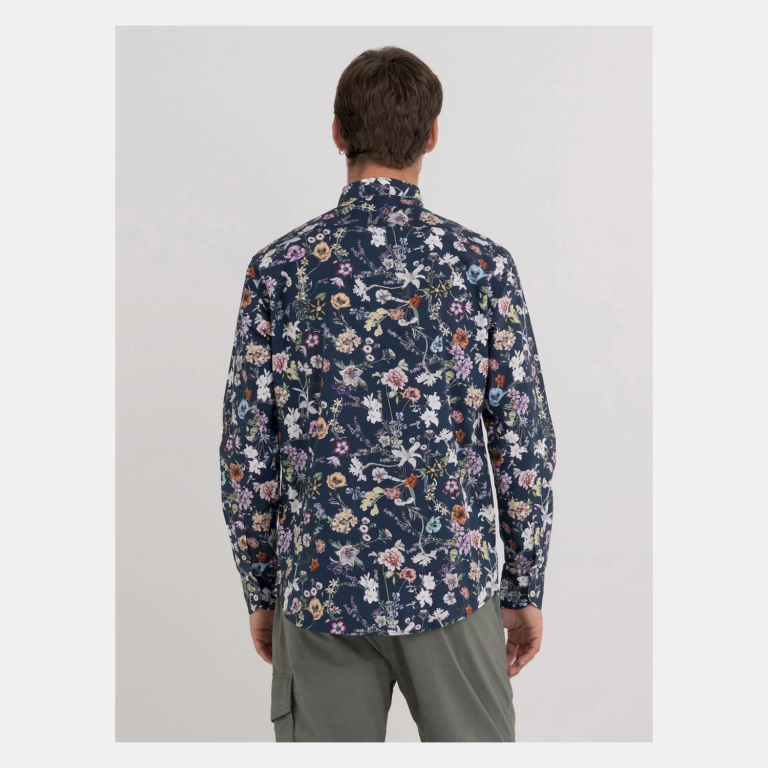 Replay Camisa Shirt M4049a Navy Multi Navy Multicolor_shot2