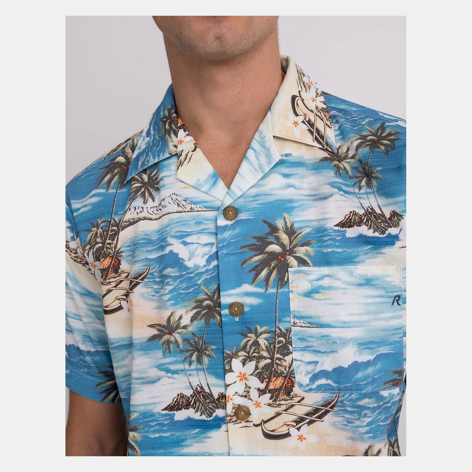 Replay Camisa Shirt M4985a Sky Azul_shot2