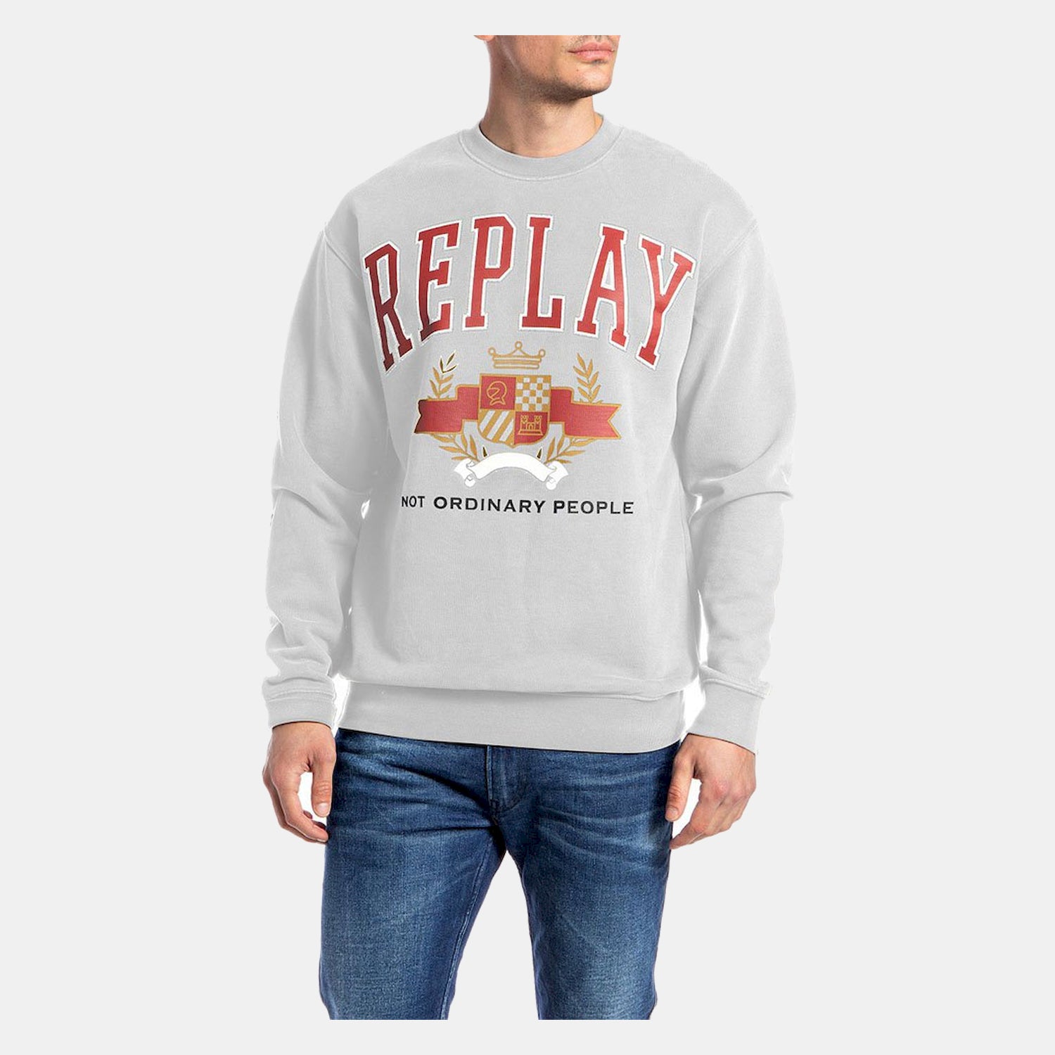 Replay Camisola Sweat M6271 Offwhite Branco_shot4