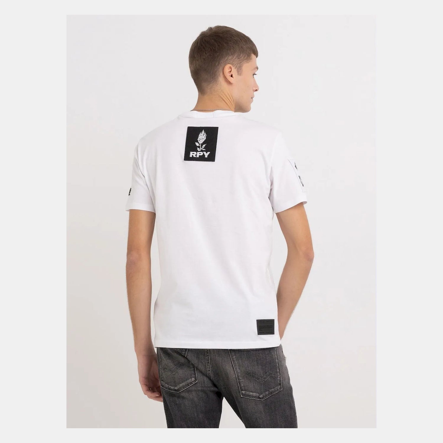 Replay T Shirt M6490 White Branco_shot1