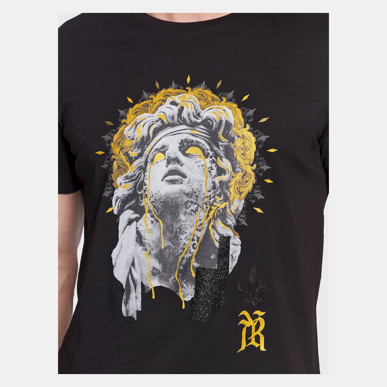 Replay T Shirt M6494 Blk Multi Preto Multicolor_shot3