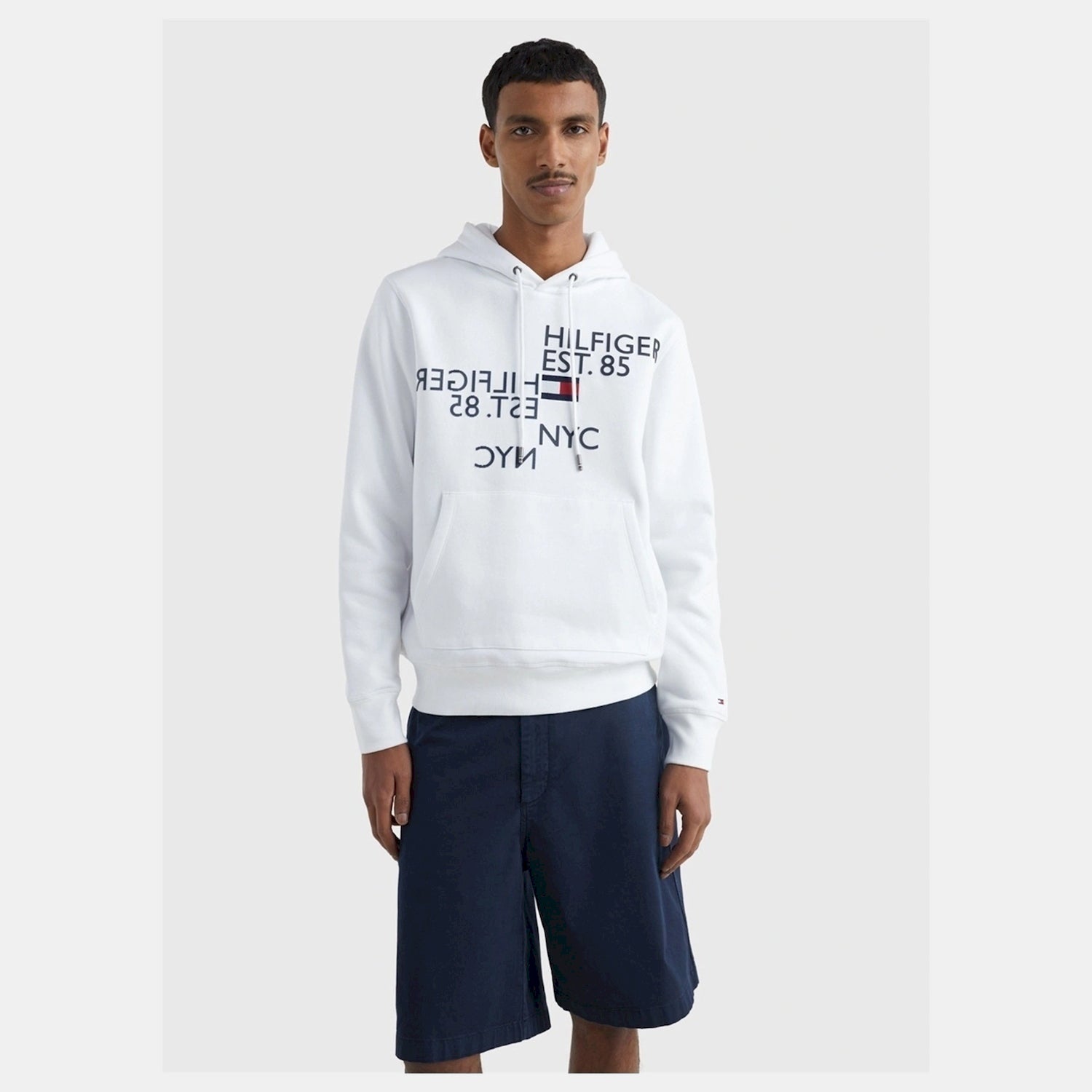 Tommy Hilfiger Camisola Hoodie Mw0mw30015 White Branco_shot3