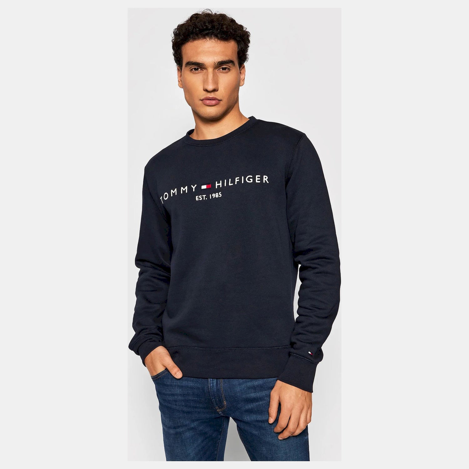 Tommy Hilfiger Camisola Sweat Mw0mw11596 Navy Navy_shot3