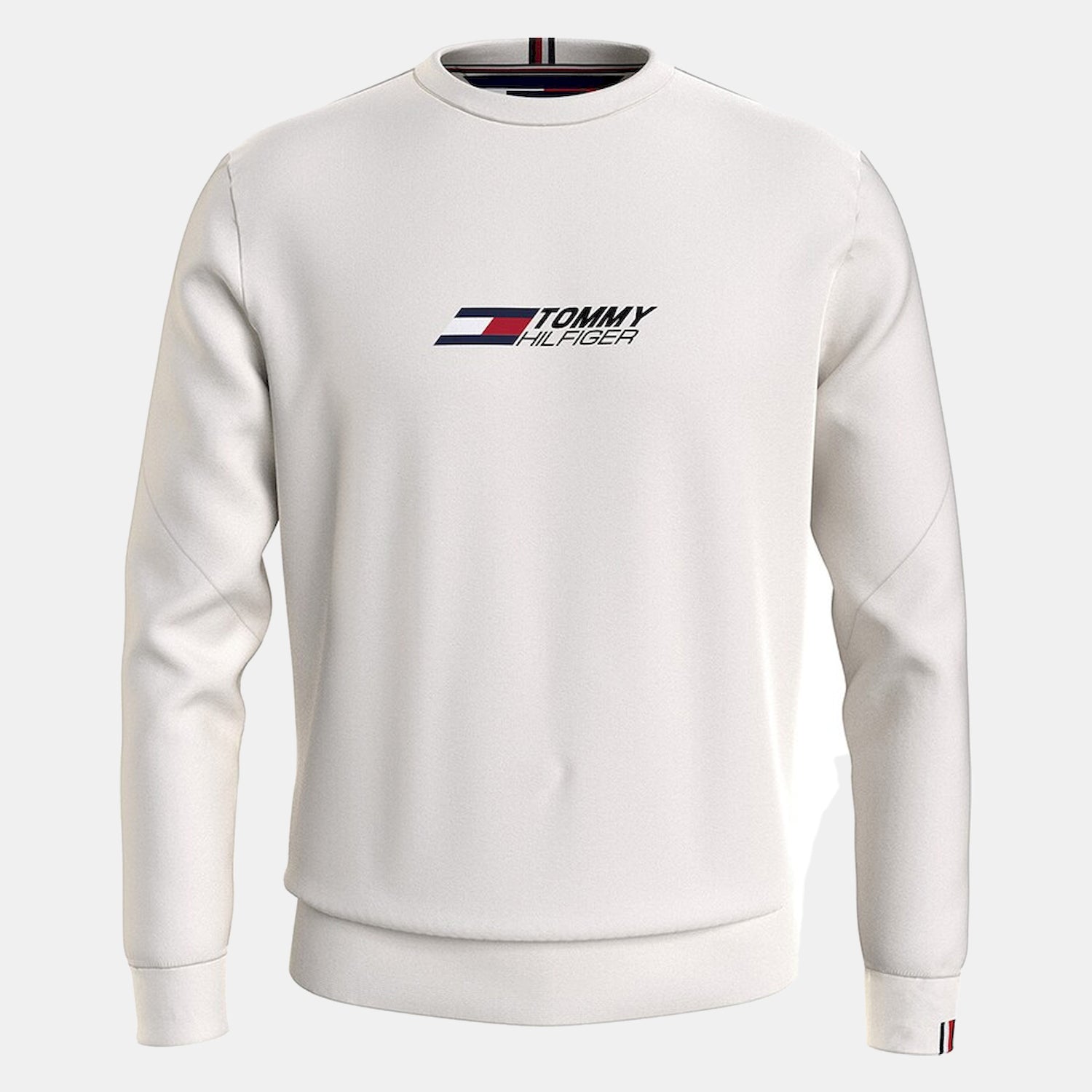 Tommy Hilfiger Camisola Sweat Mw0mw32570 White Branco_shot2