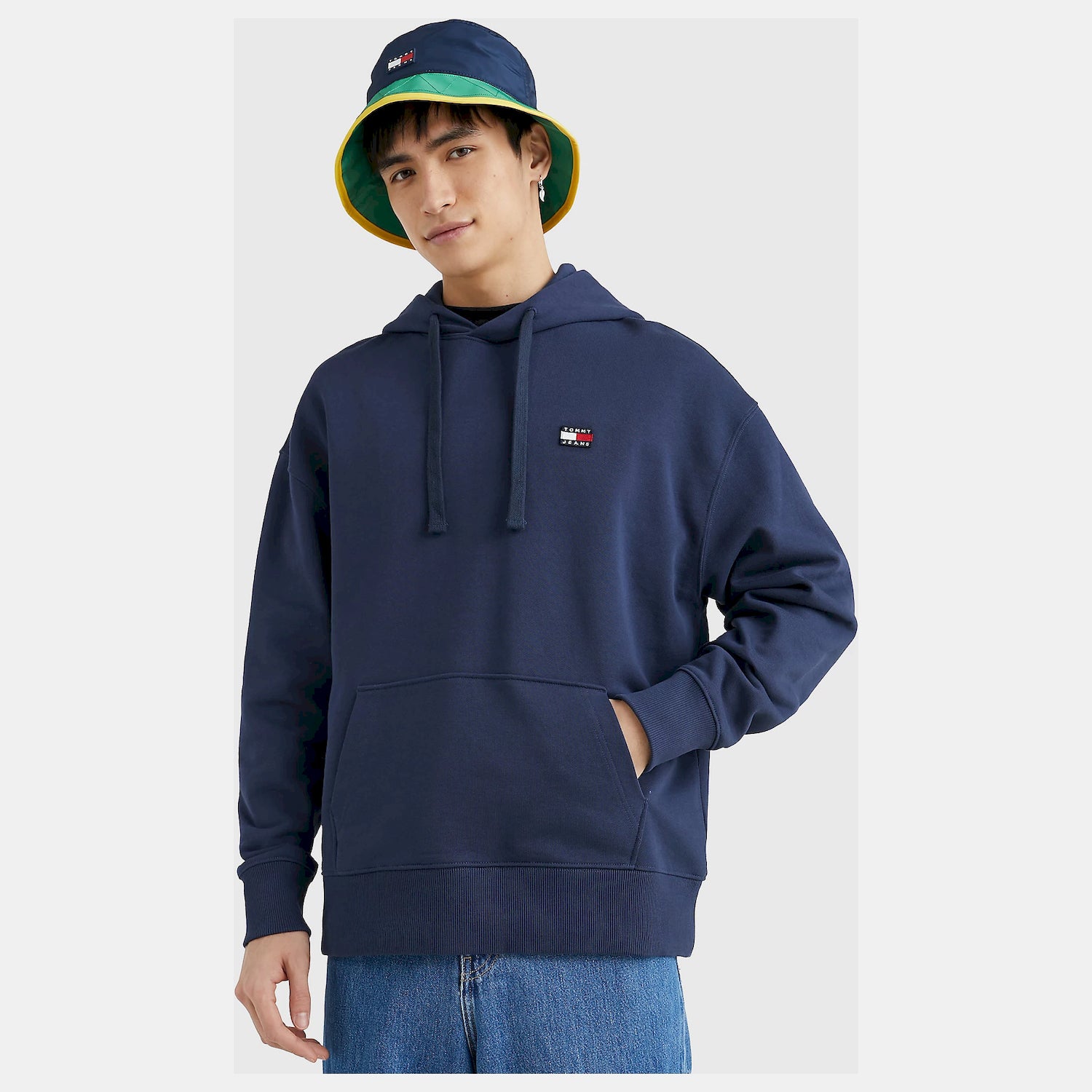Tommy Jeans Camisola Hoodie Dm0dm16369 Navy Navy_shot5