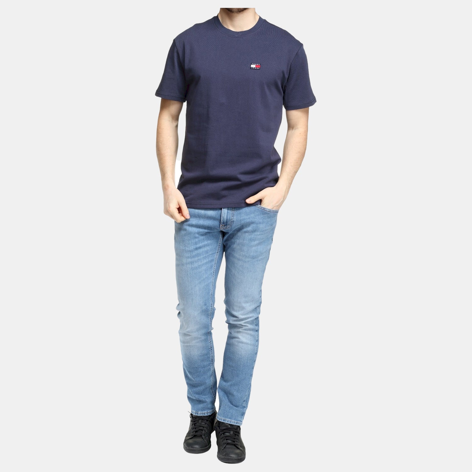 Tommy Jeans T Shirt Dm0dm16320 Navy Navy_shot1