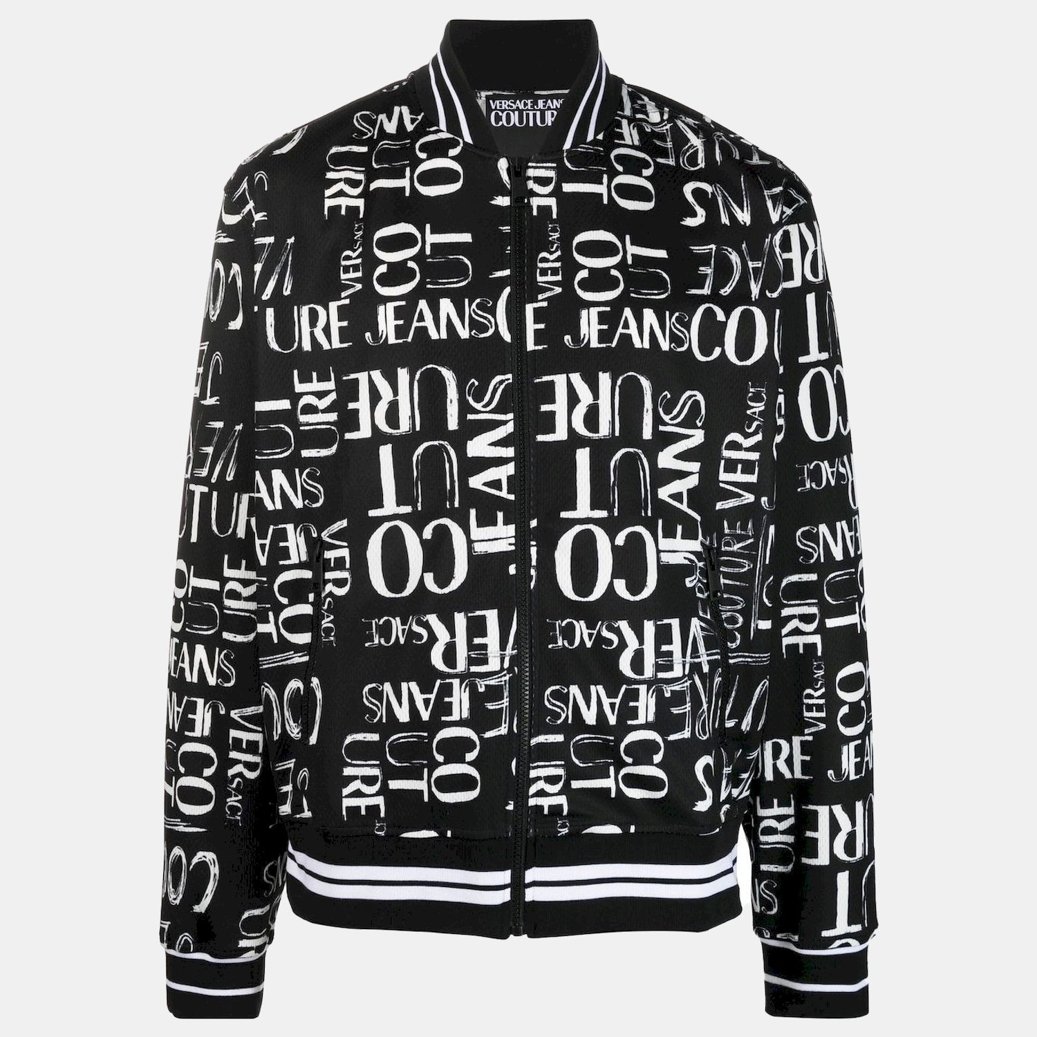 Versace Blusao Jackets 74gai330 Blk White Preto Branco_shot3