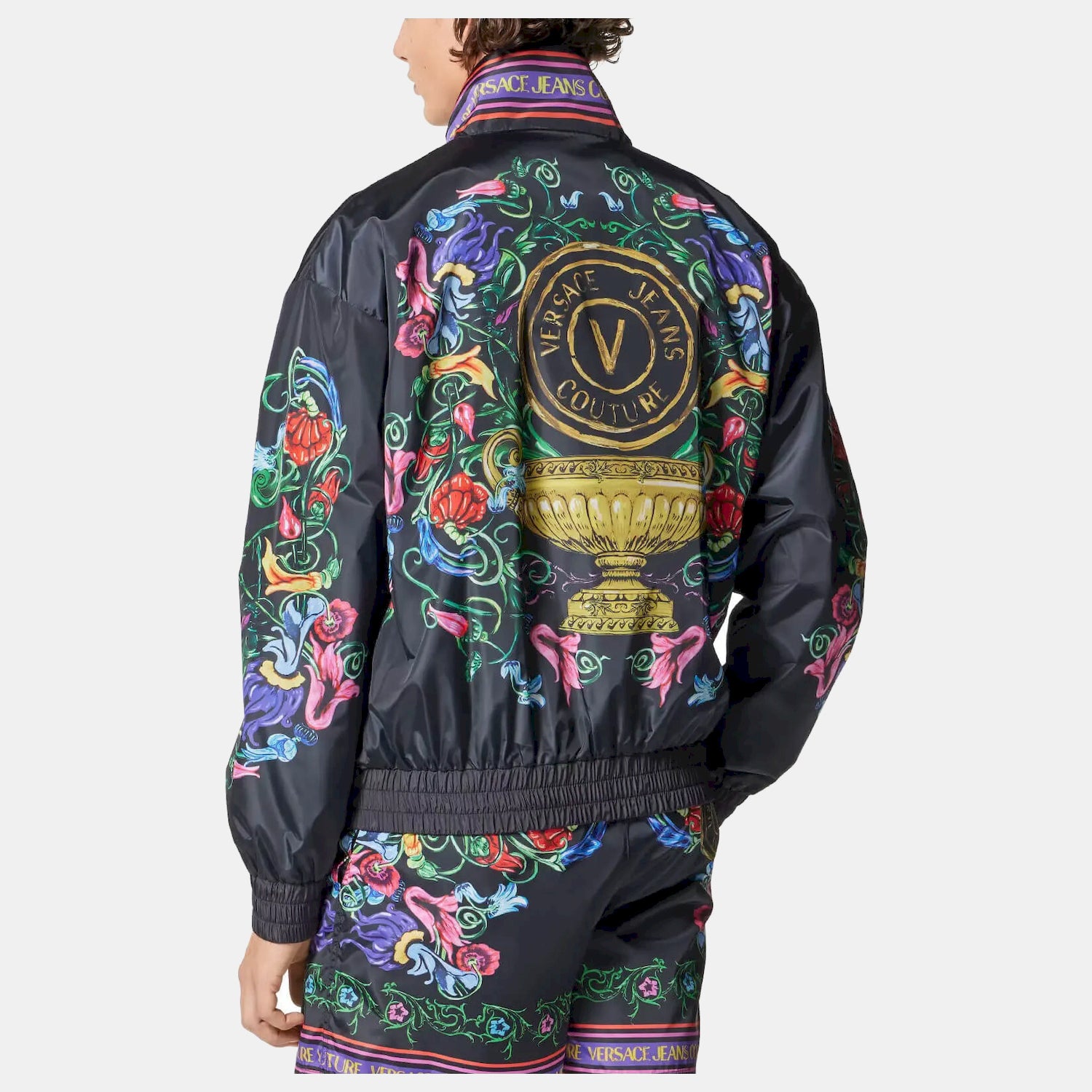 Versace Blusao Jackets 74gasd11 Blk Gold Preto Ouro_shot3