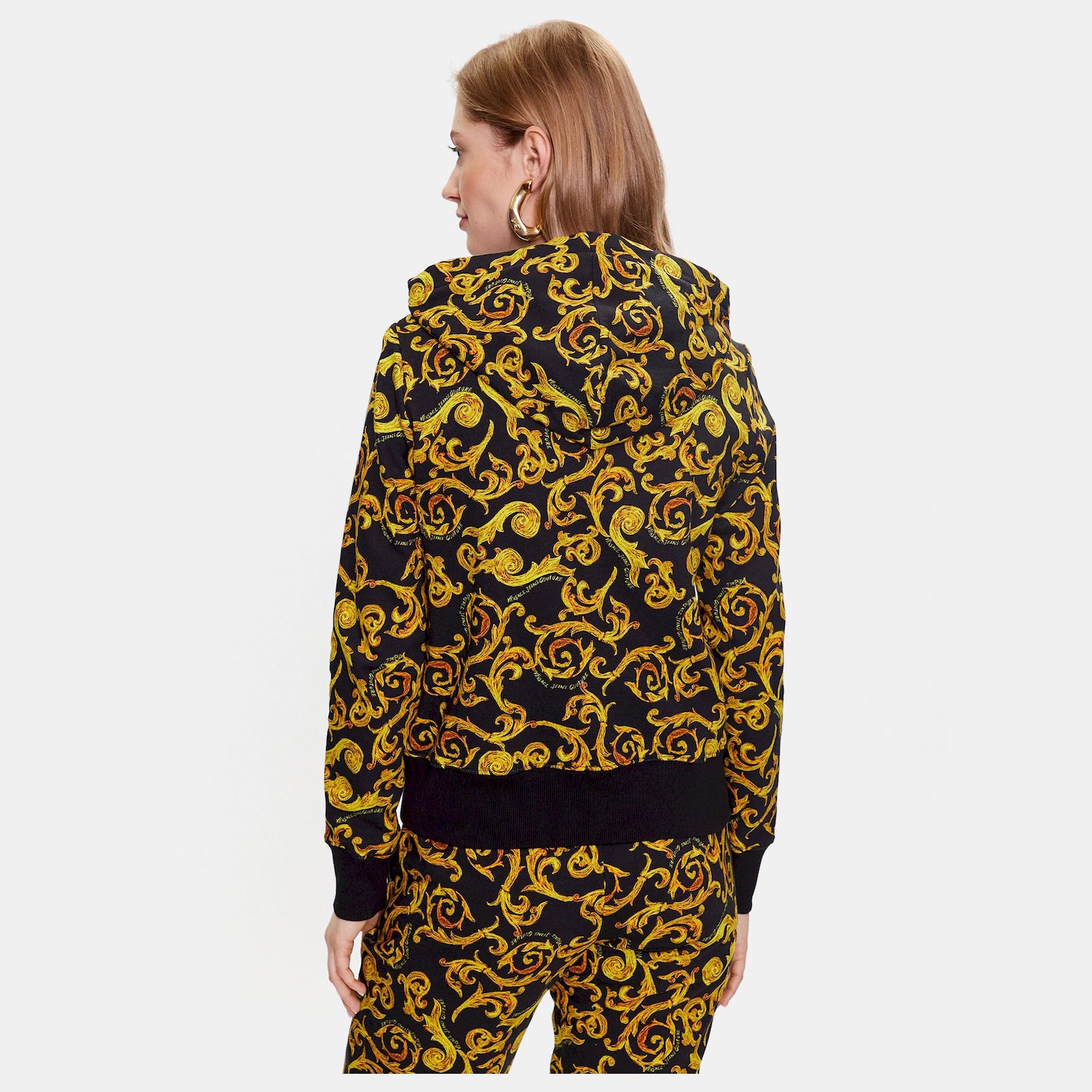 Versace Blusao Jackets 74hai306 Blk Gold Preto Ouro_shot1