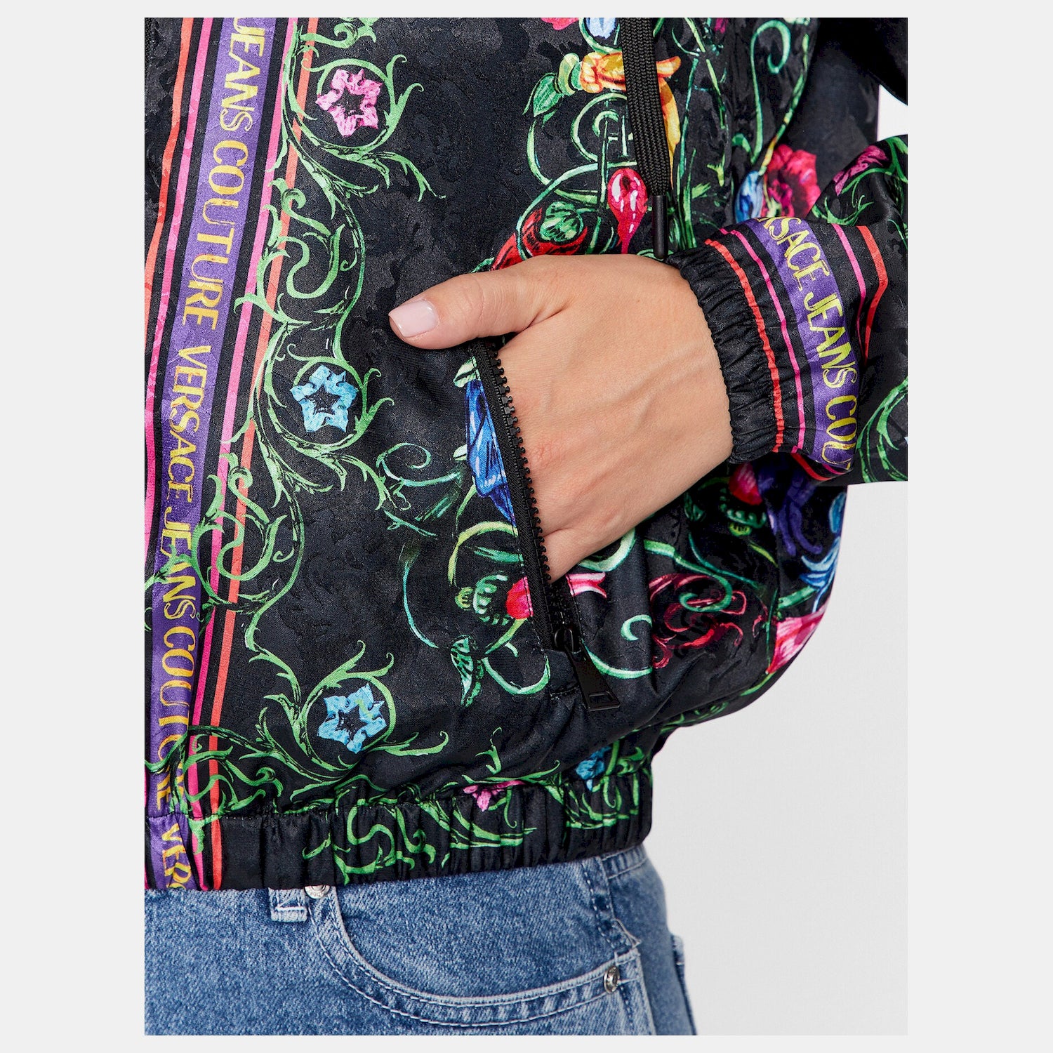 Versace Blusao Jackets 74has401 Blk Gold Preto Ouro_shot3
