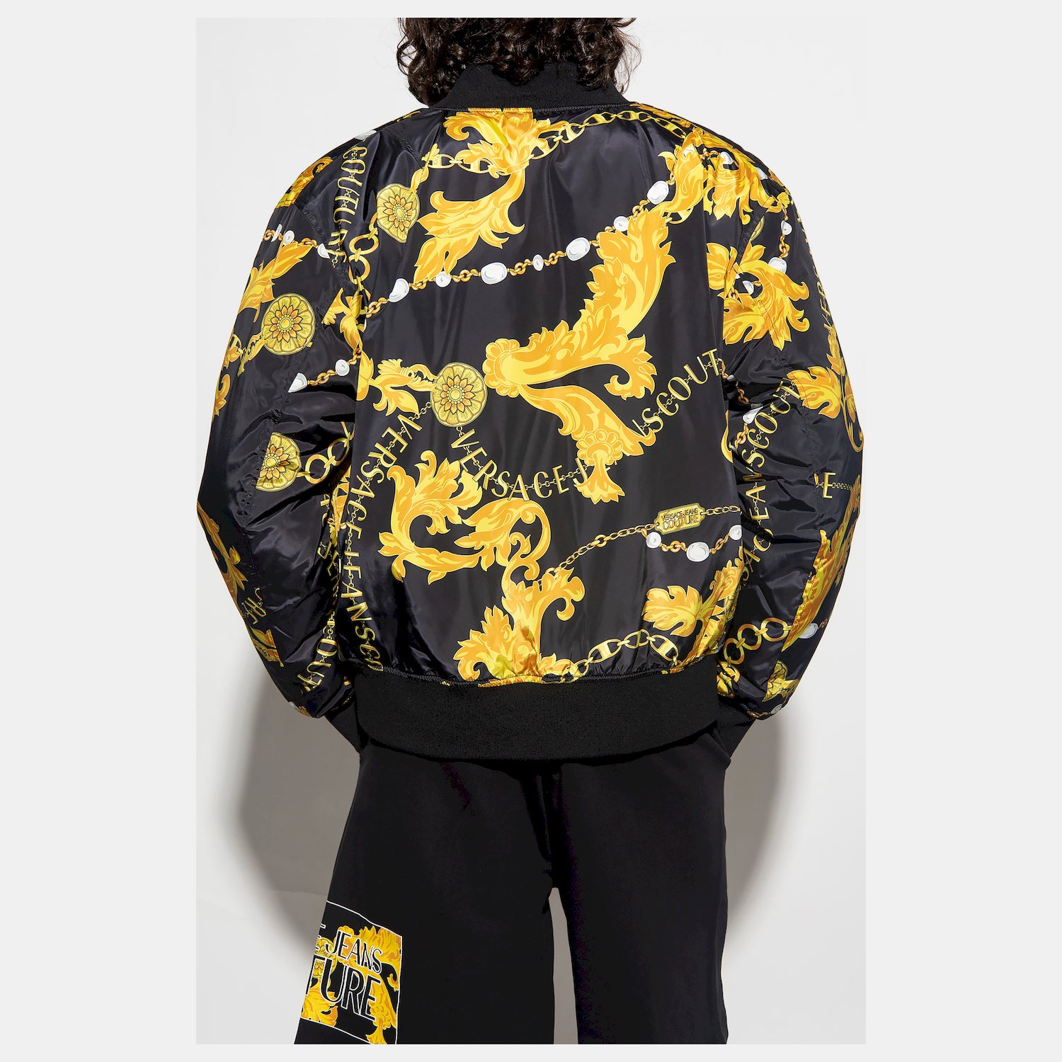 Versace Blusao Jackets 75gasd04 Blk Gold Preto Ouro_shot3