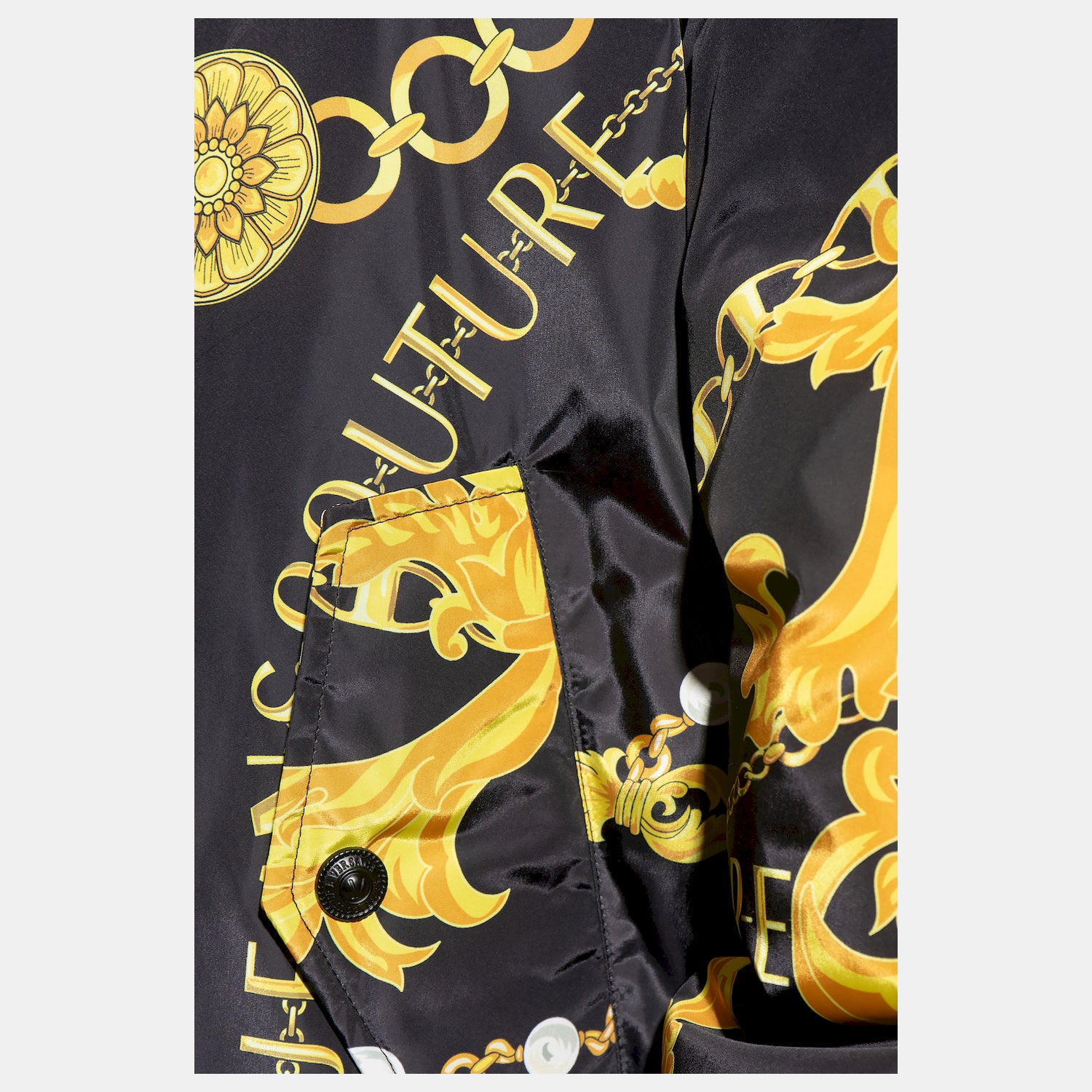 Versace Blusao Jackets 75gasd04 Blk Gold Preto Ouro_shot4