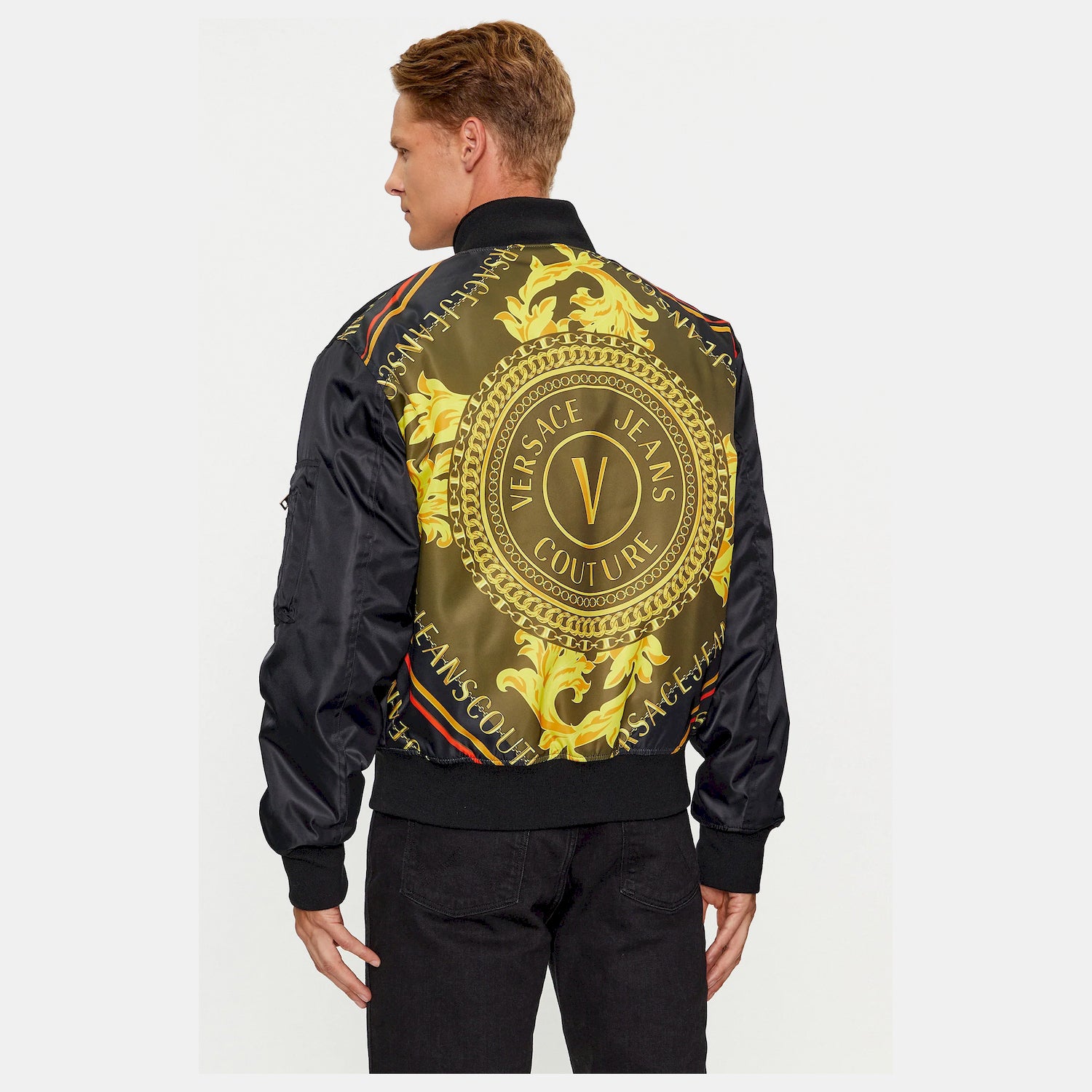 Versace Blusao Jackets 75gasd07 Black Preto_shot1