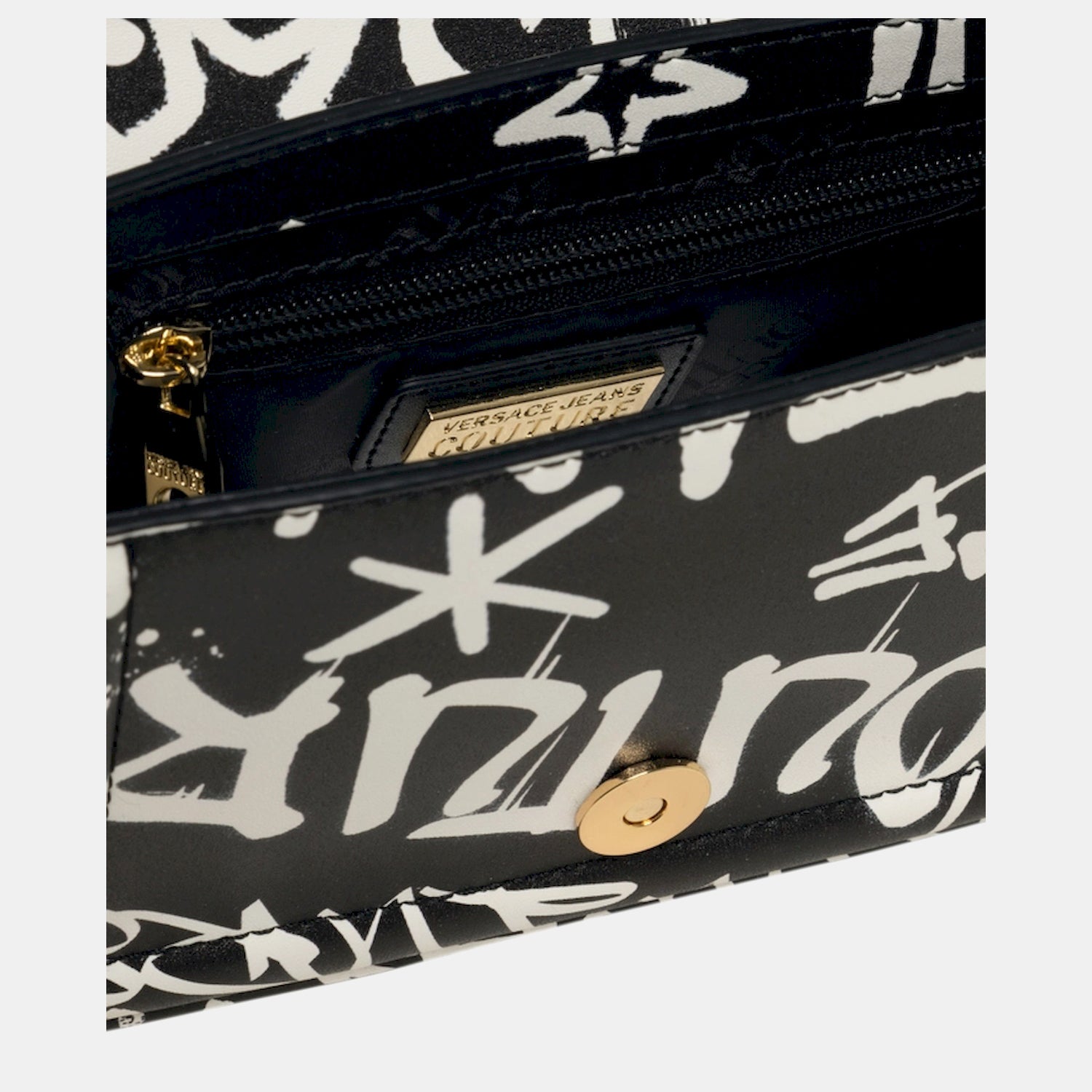 Versace Bolsa Bag 75va4bf6 Blk White Preto Branco_shot1