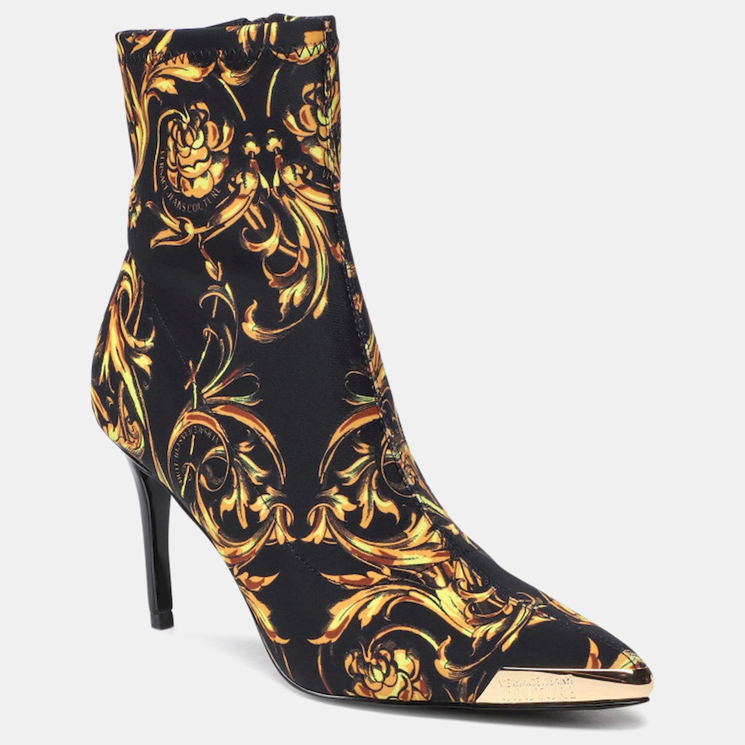Versace Botas Boots 72va3s51 Blk Yellow Preto Amarelo_shot1
