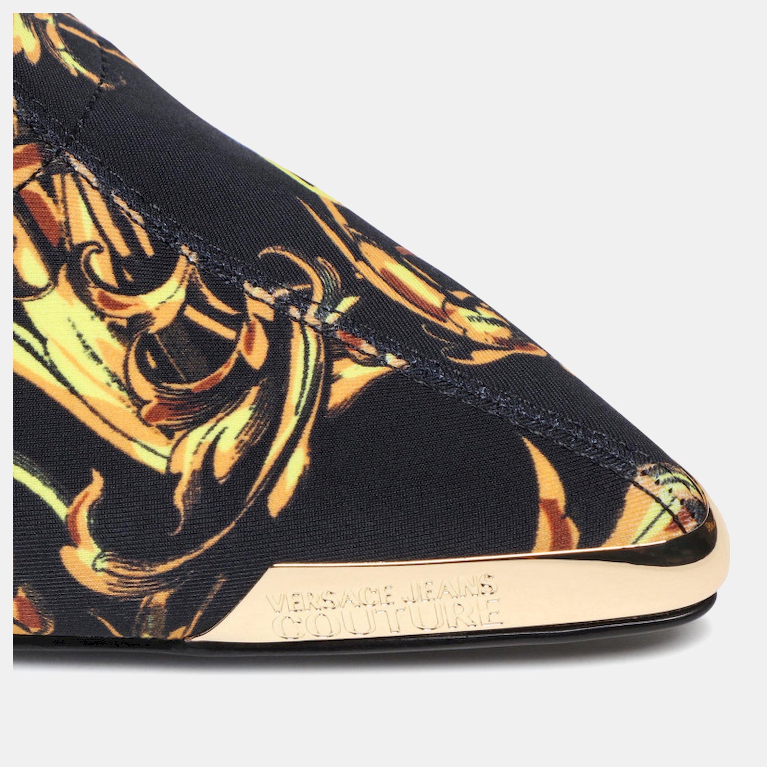 Versace Botas Boots 72va3s51 Blk Yellow Preto Amarelo_shot5