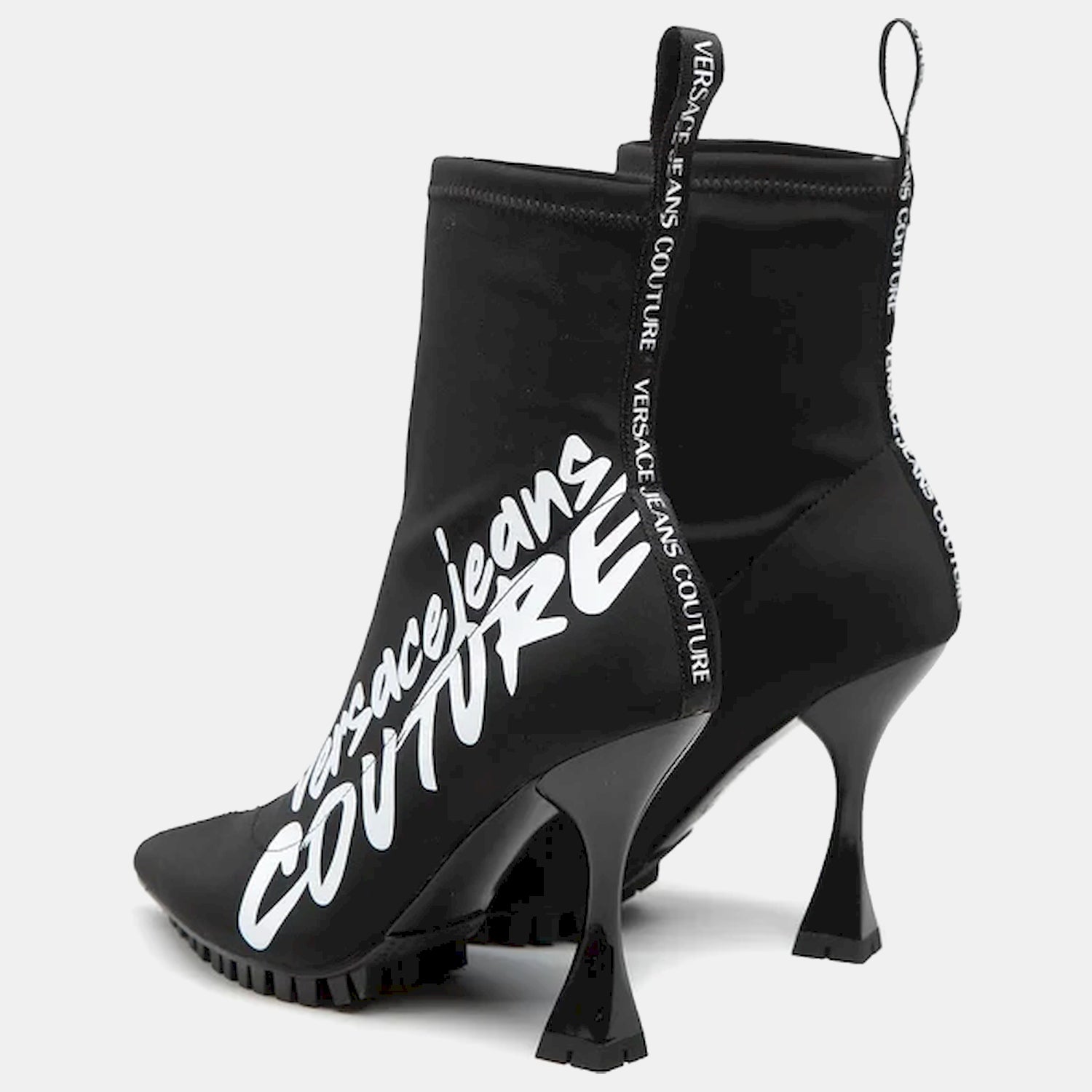 Versace Botas Boots 73va3s81 Blk White Preto Branco_shot2