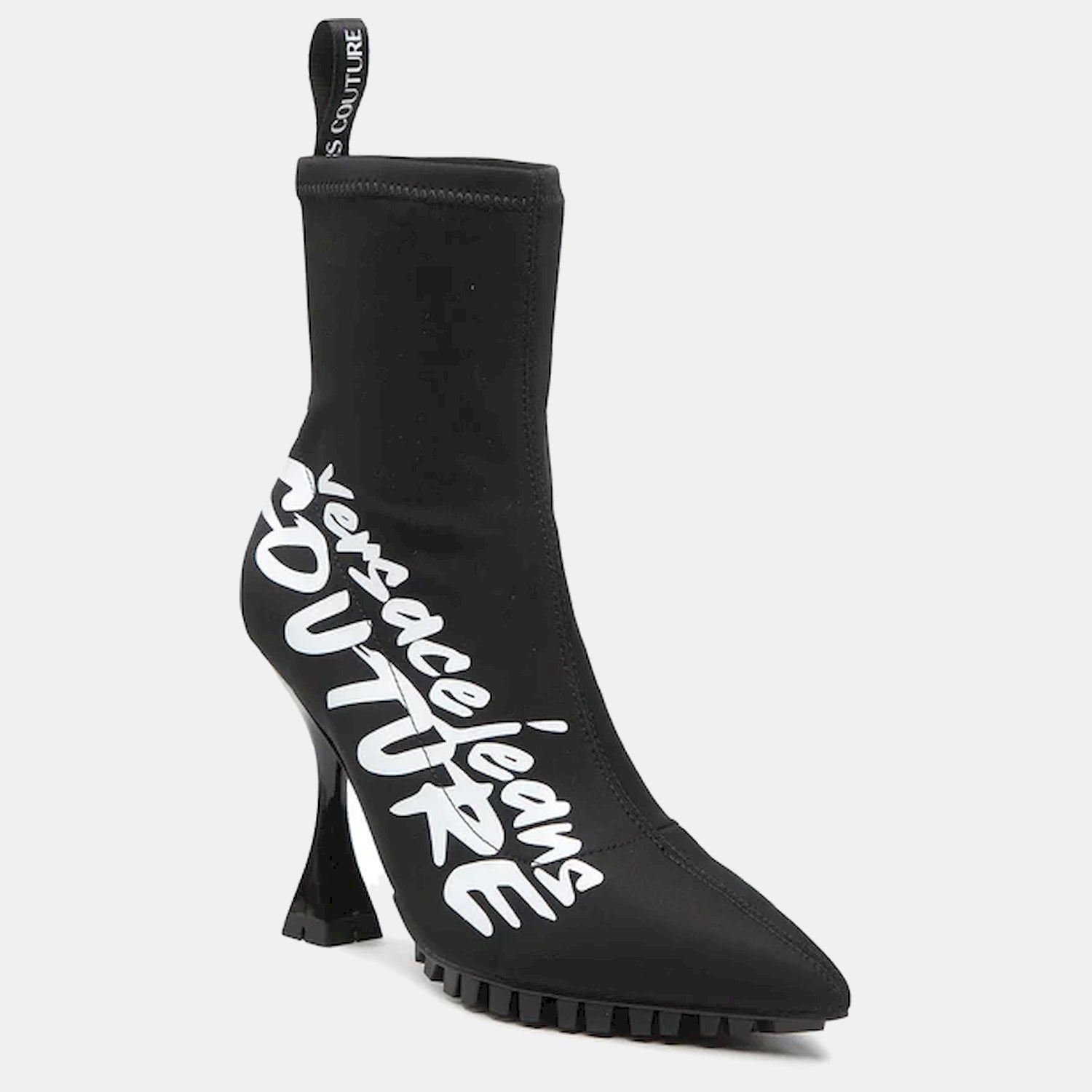 Versace Botas Boots 73va3s81 Blk White Preto Branco_shot4