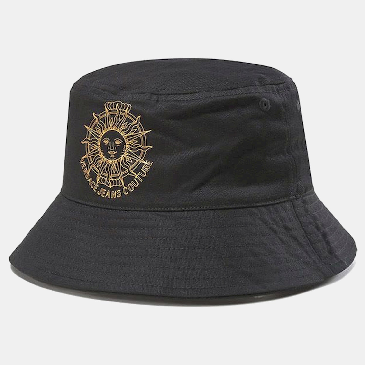 Versace Bucket Hat 72gazk07 Black Preto_shot1