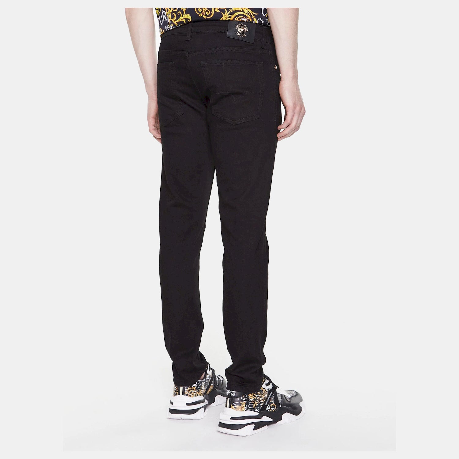 Versace Calcas Trousers 74gab540 Denim Blk Denim Escuro_shot1