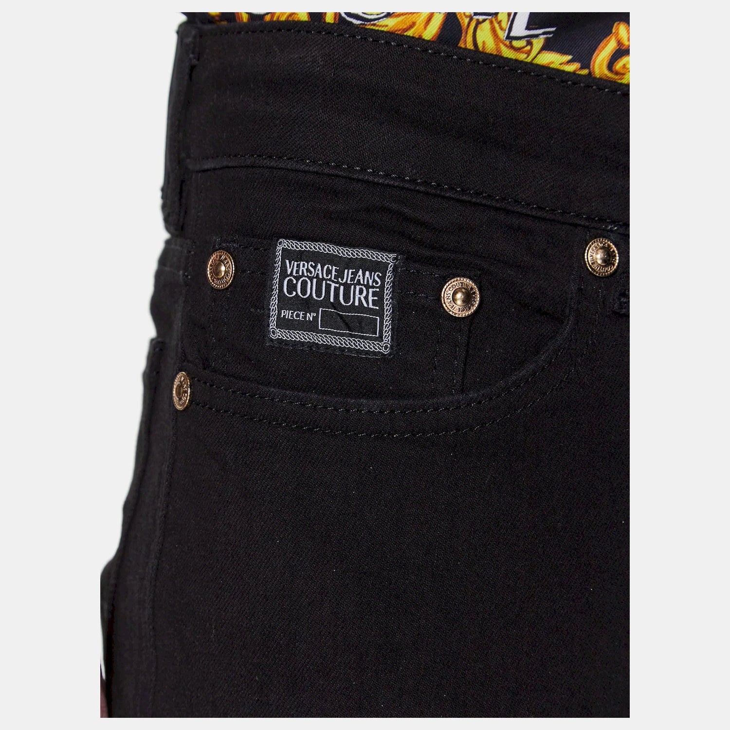Versace Calcas Trousers 74gab540 Denim Blk Denim Escuro_shot2