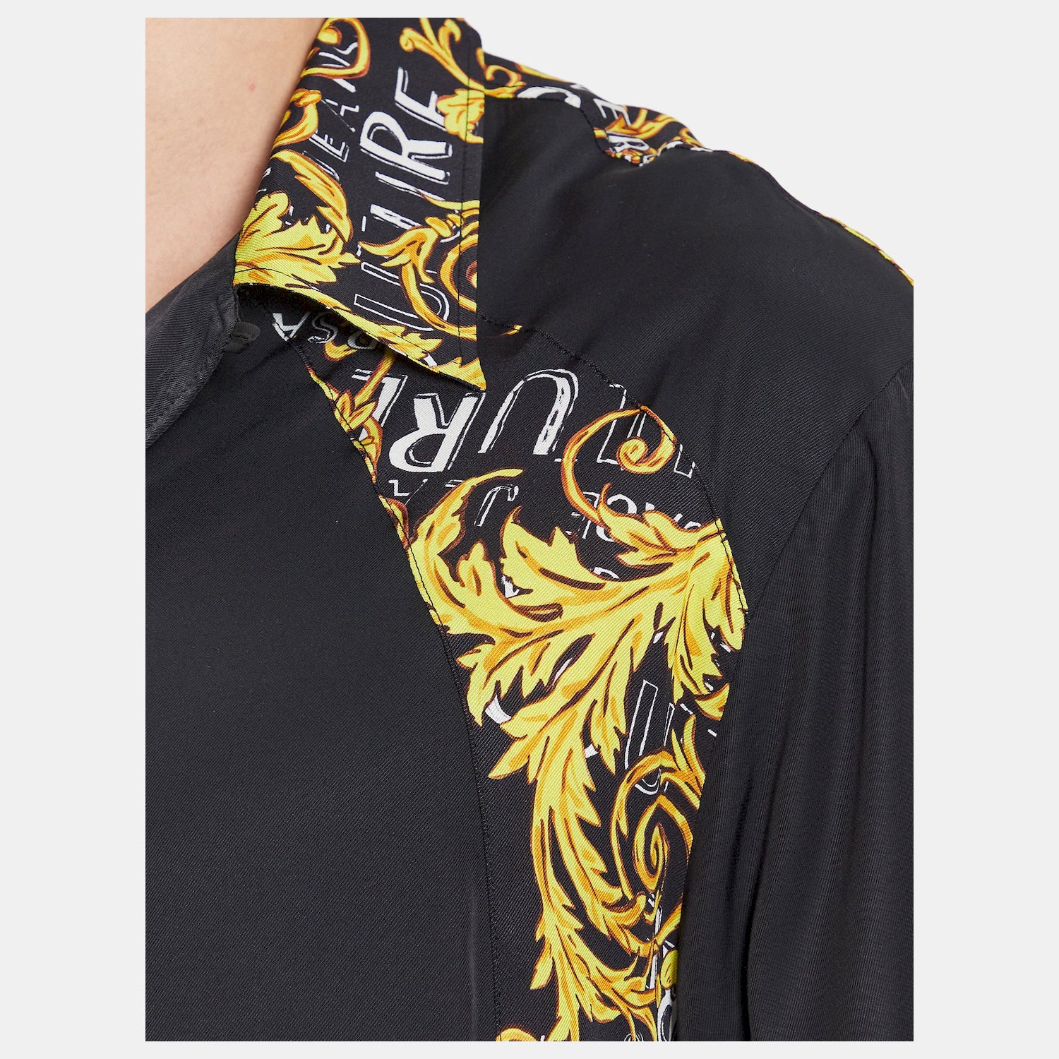 Versace Camisa Shirt 74gal221 Blk Gold Preto Ouro_shot2