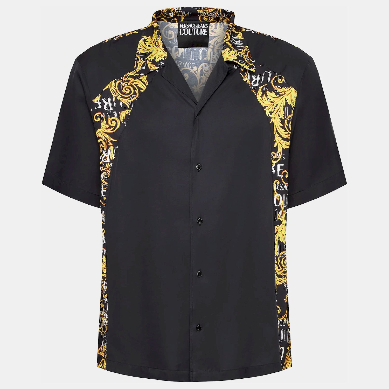 Versace Camisa Shirt 74gal221 Blk Gold Preto Ouro_shot3