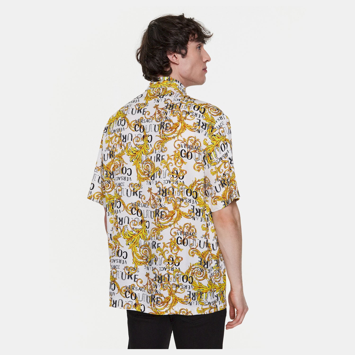 Versace Camisa Shirt 74gal2b0 Whi Gold Branco Dourado_shot1