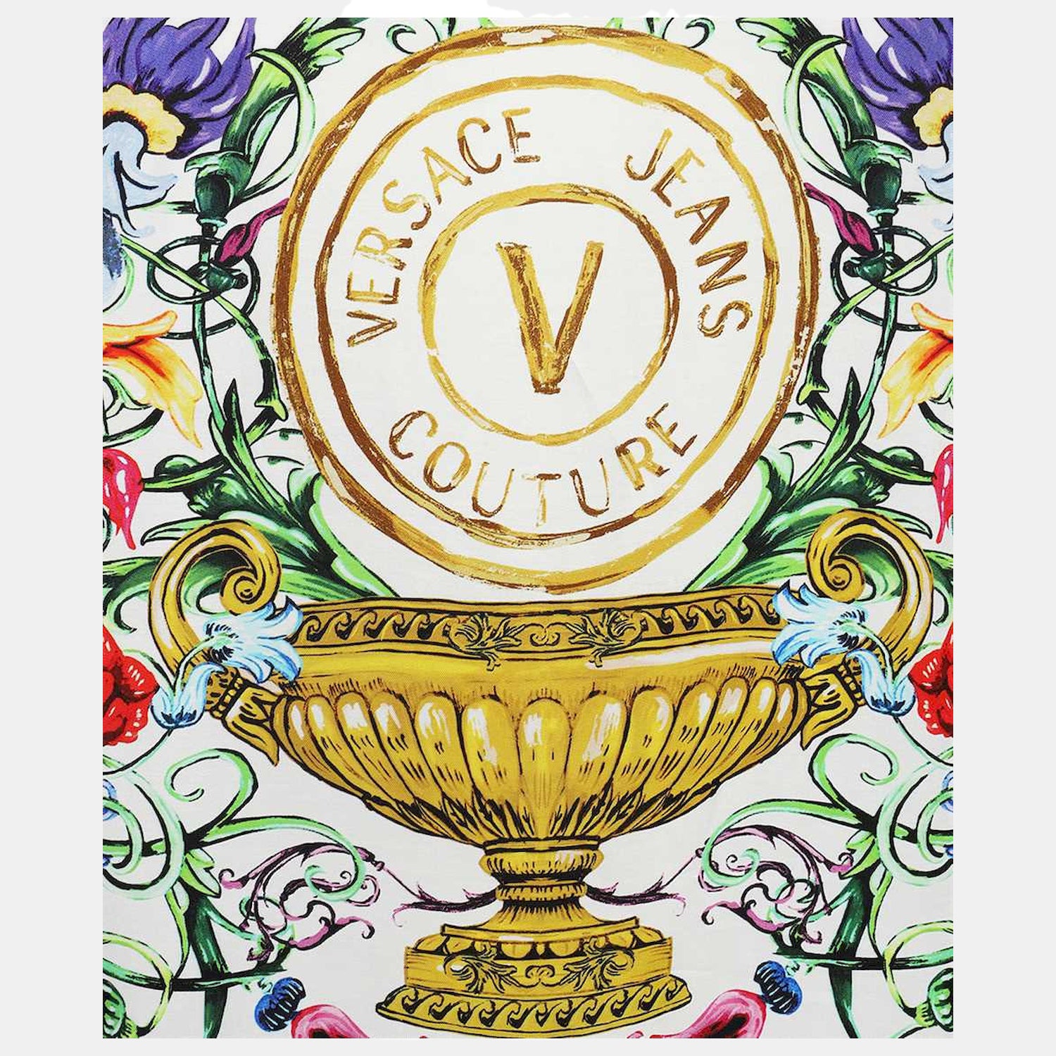 Versace Camisa Shirt 74gal2bg Blk Multi Preto Multicolor_shot3