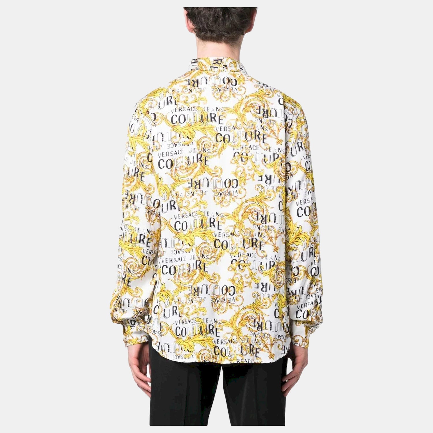 Versace Camisa Shirt 74gal2r0 Whi Gold Branco Dourado_shot2