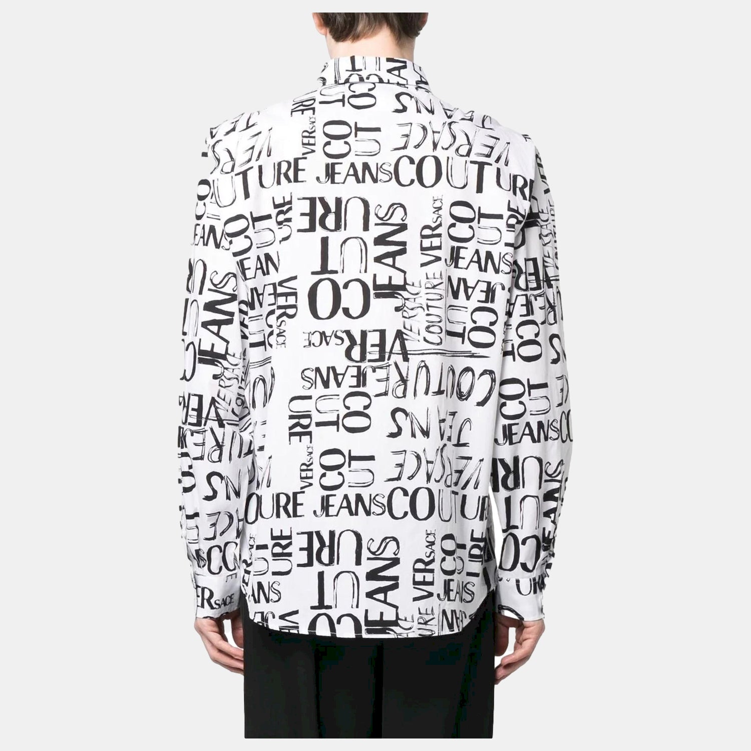 Versace Camisa Shirt 74gal2r2 Whi Black Branco Preto_shot2