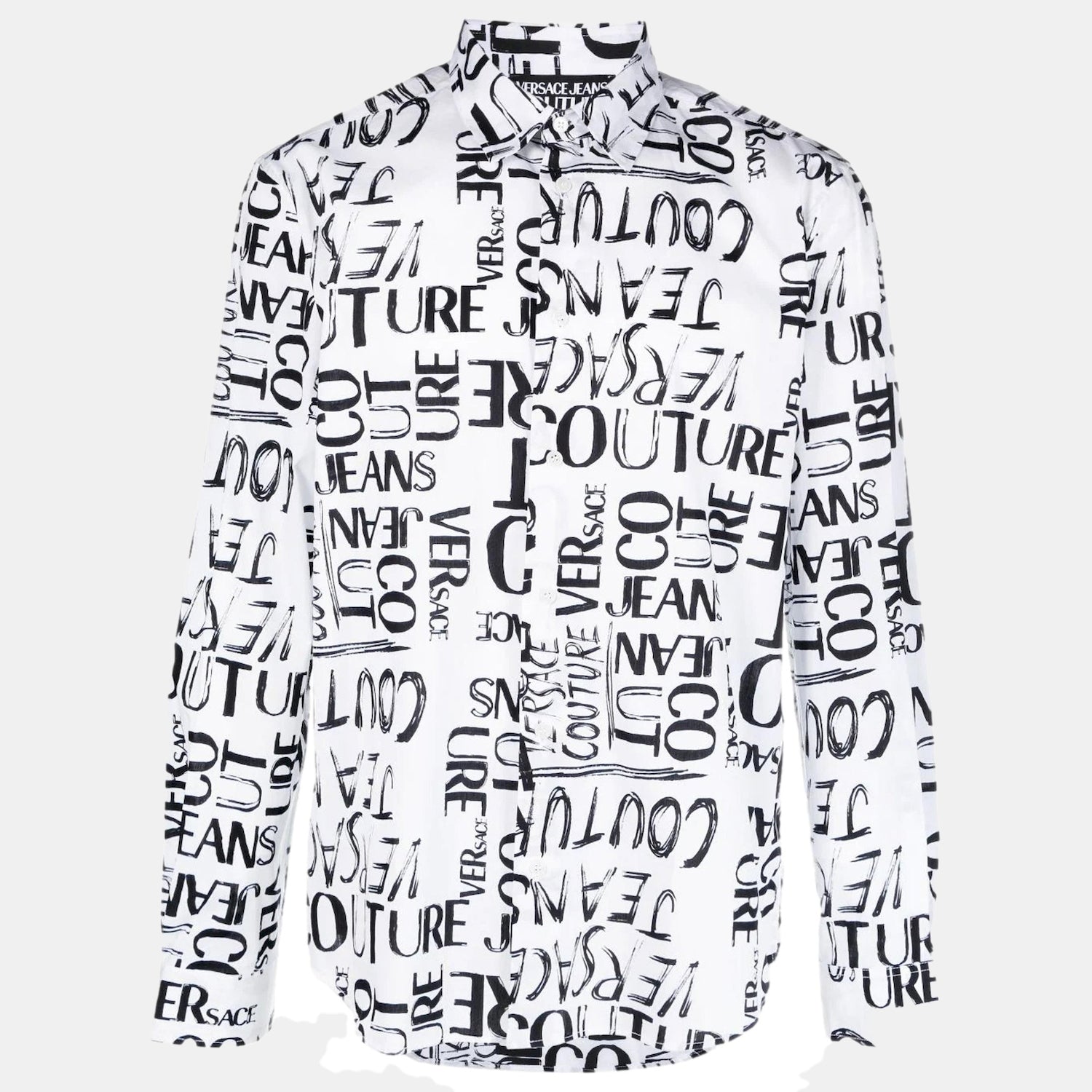 Versace Camisa Shirt 74gal2r2 Whi Black Branco Preto_shot3