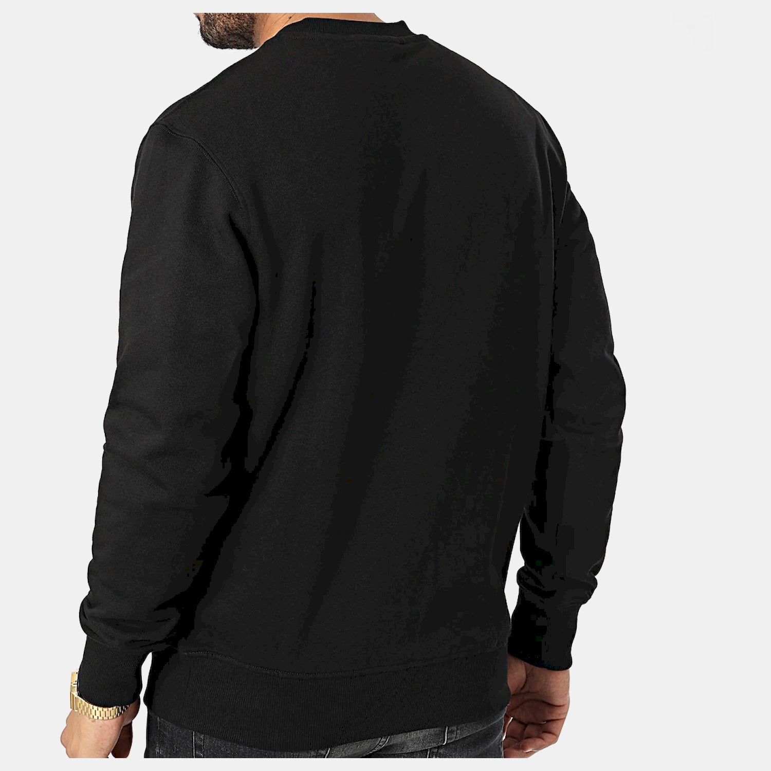 Versace Camisola Sweat 73gait01 Blk Platin Preto Platin_shot4
