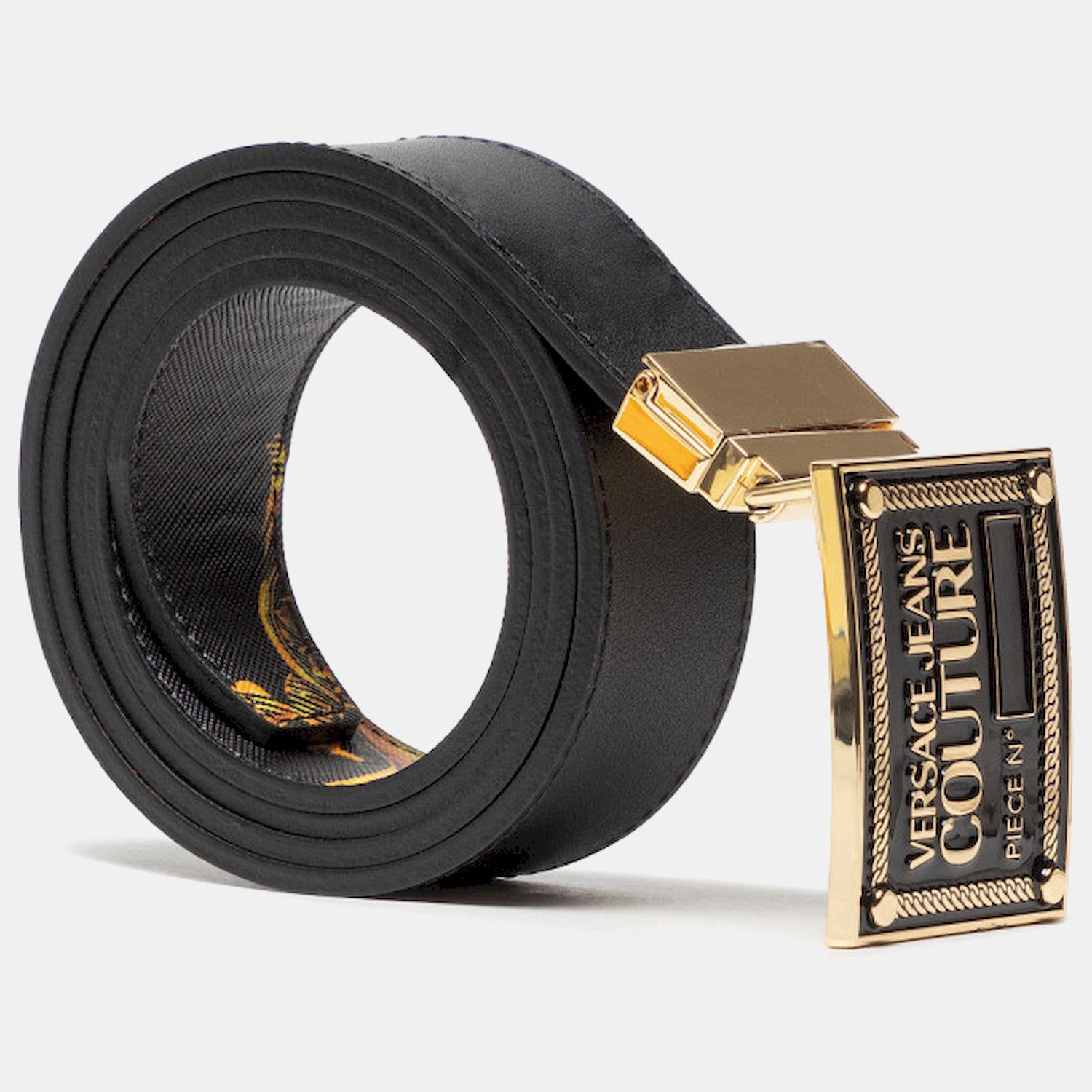 Versace Cinto Belt 71ya6f01 Blk Gold Preto Ouro_shot3