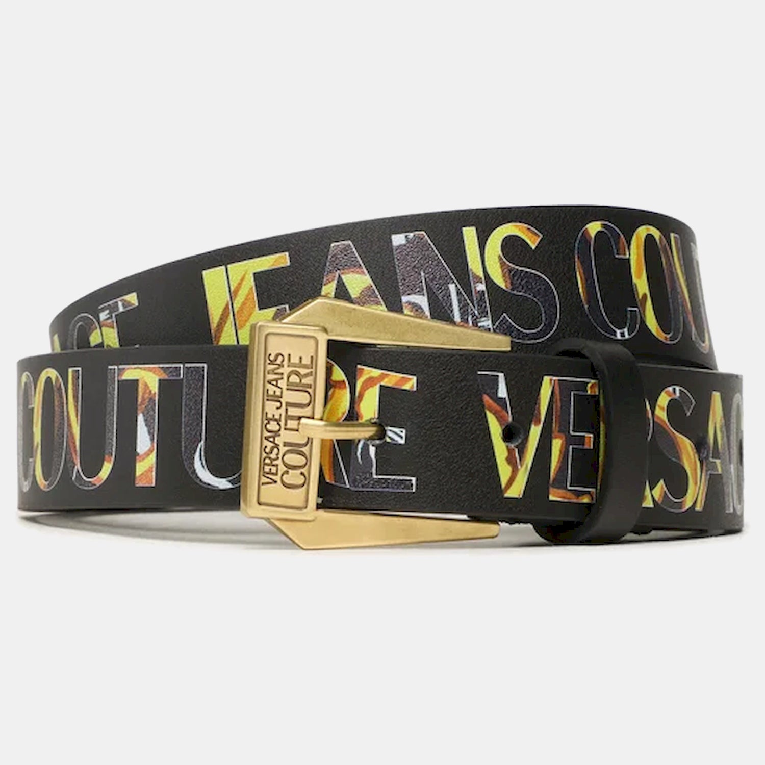 Versace Cinto Belt 74ya6f03 Blk Gold Preto Ouro_shot2
